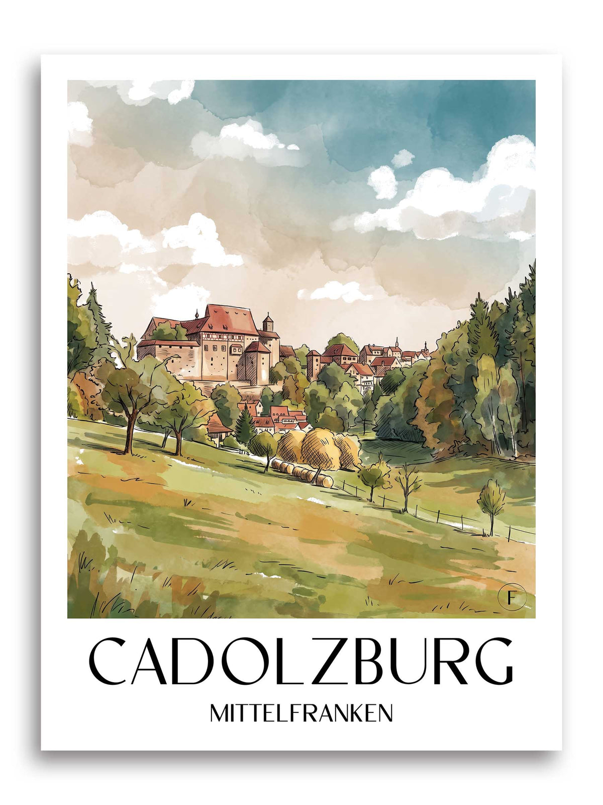 cadolzburg-mittelfranken-deutschland-poster-aquarell