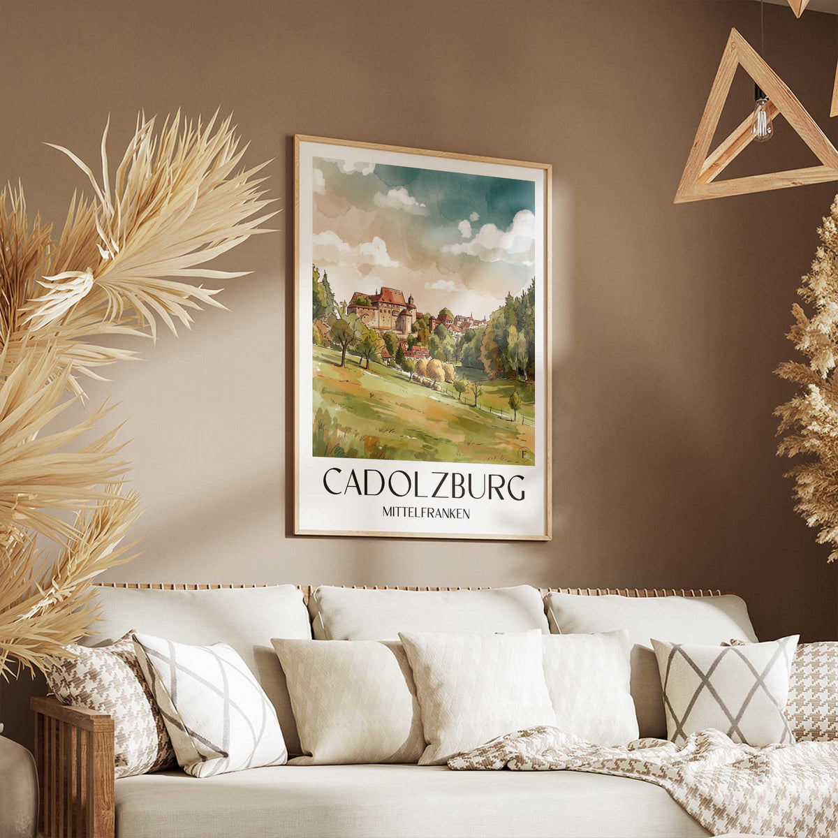 cadolzburg-mittelfranken-deutschland-poster-aquarell