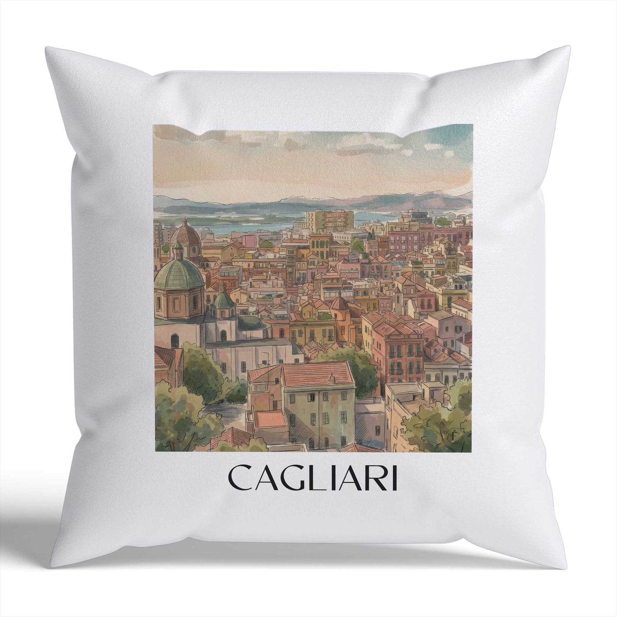 cagliari-italien-italien-kissenbezug-aquarell