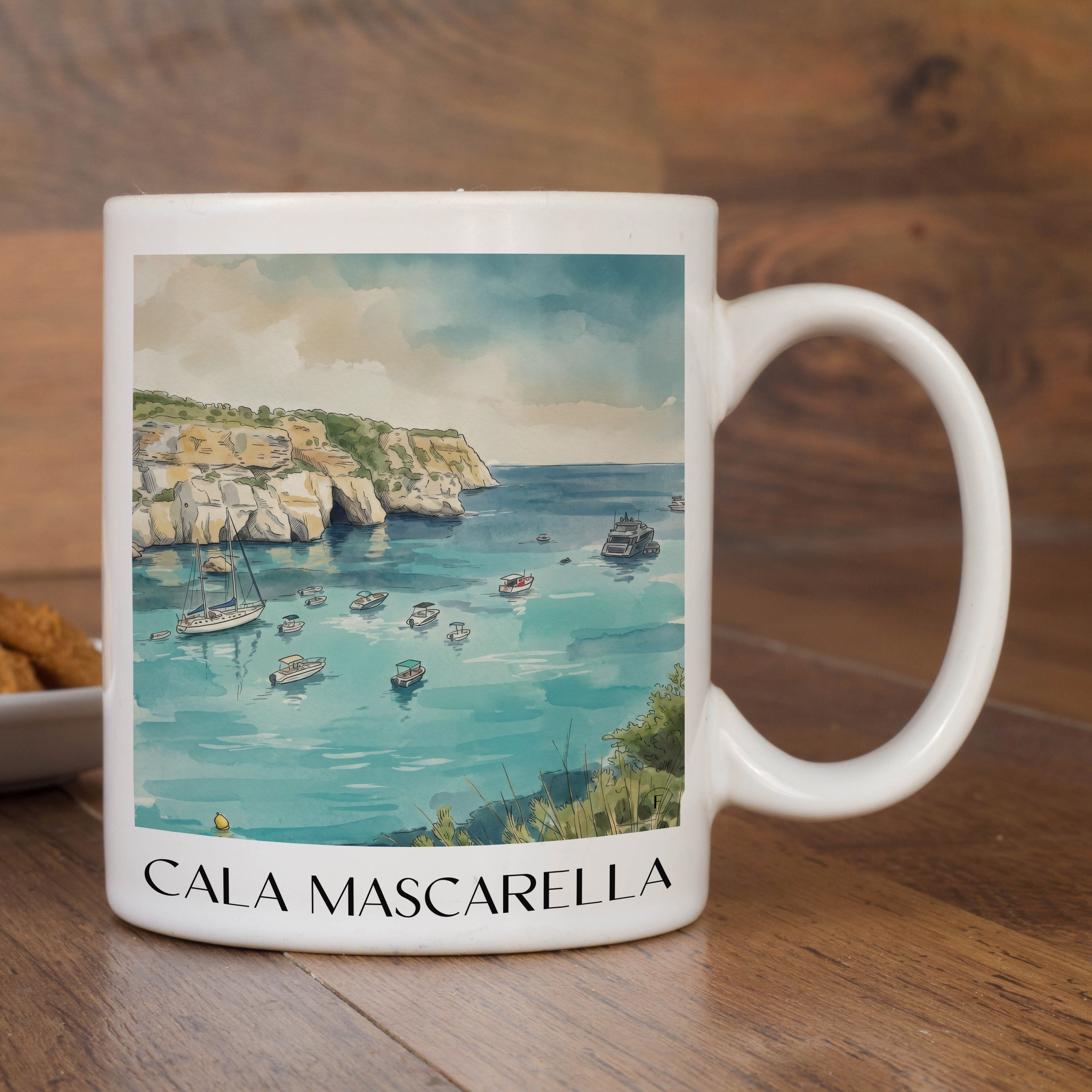 cala-mascarella-menorca-spanien-kaffeebecher-aquarell