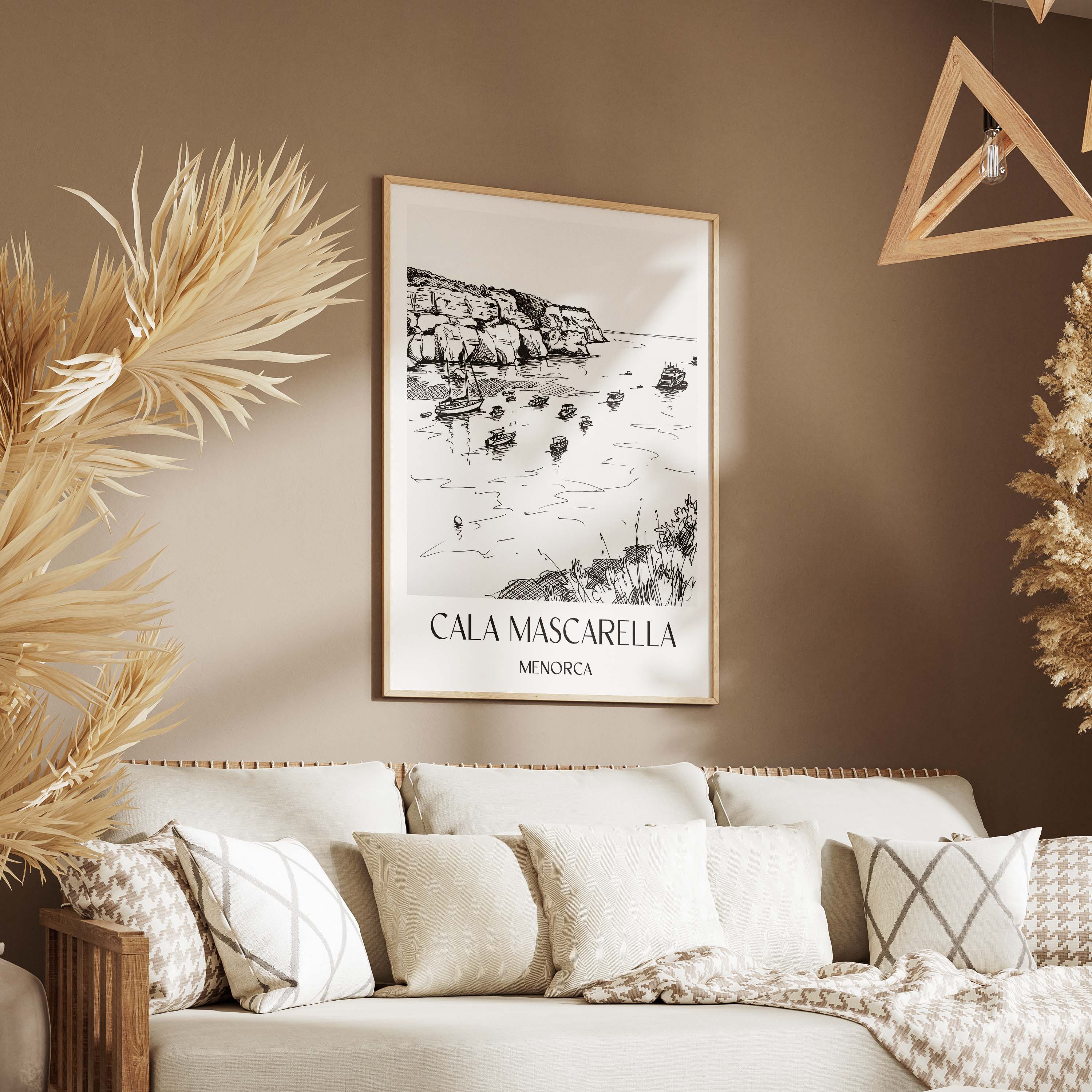 cala-mascarella-menorca-spanien-poster-skizze