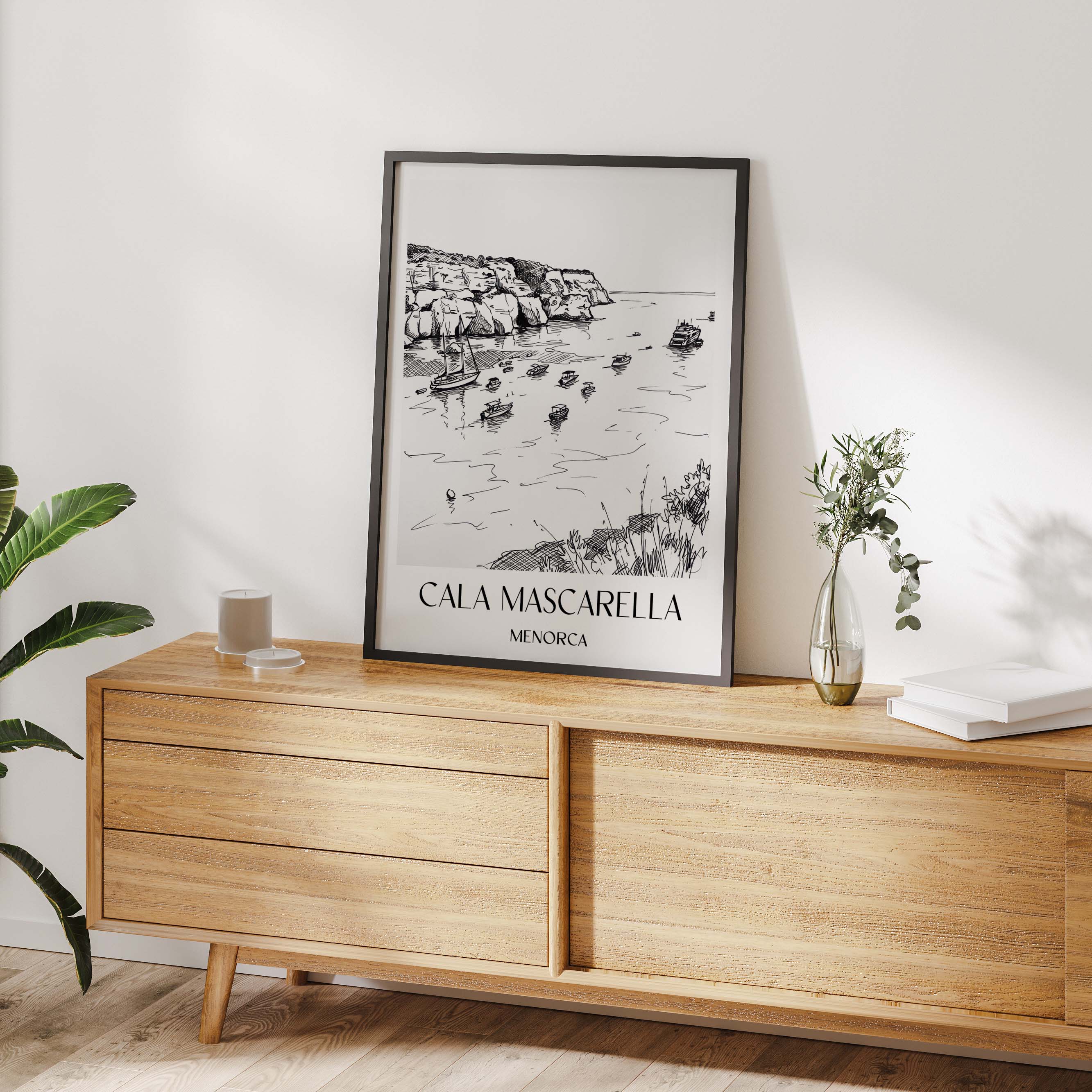 cala-mascarella-menorca-spanien-poster-skizze