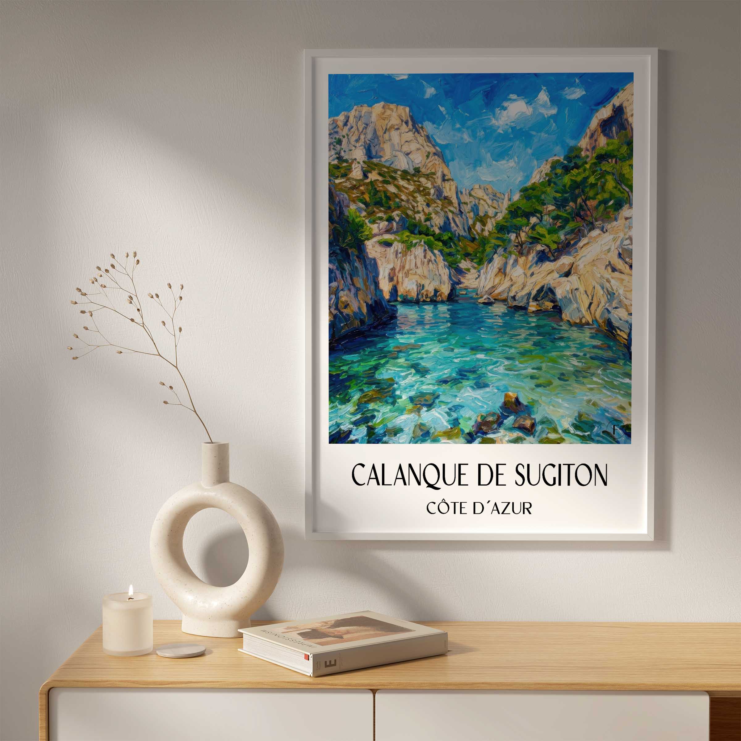 calanque-de-sugiton-côte-d´azur-frankreich-poster-oil-painting-oelgemaelde