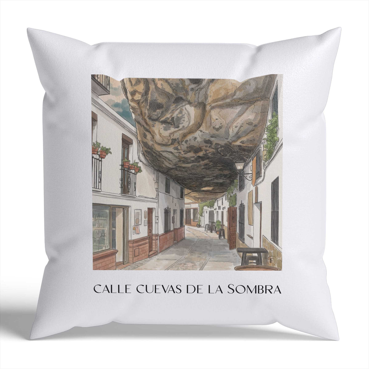 calle-cuevas-de-la-sombra-setenil-de-las-bodegas-spanien-kissenbezug-aquarell
