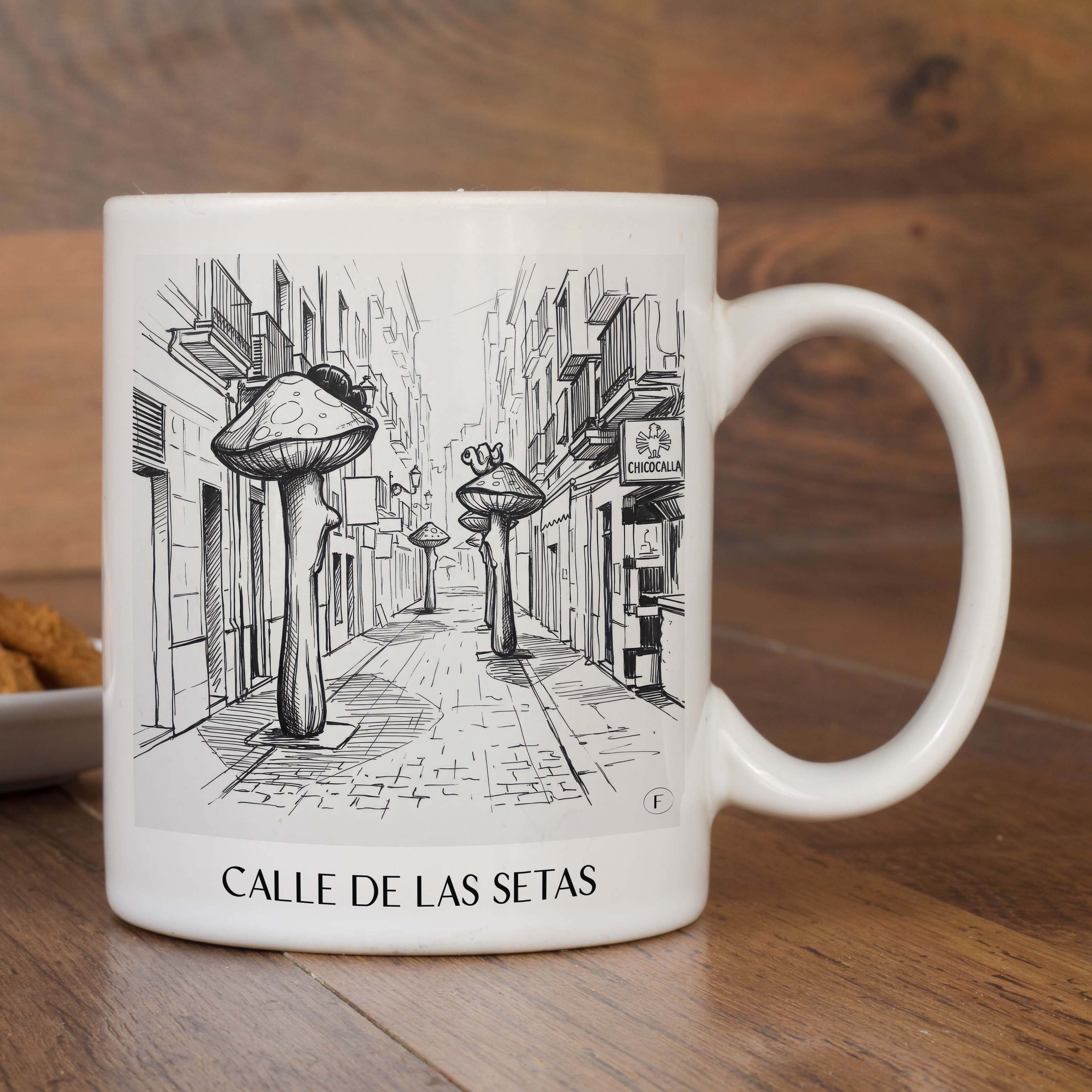 calle-de-las-setas-alicante-spanien-kaffeebecher-skizze