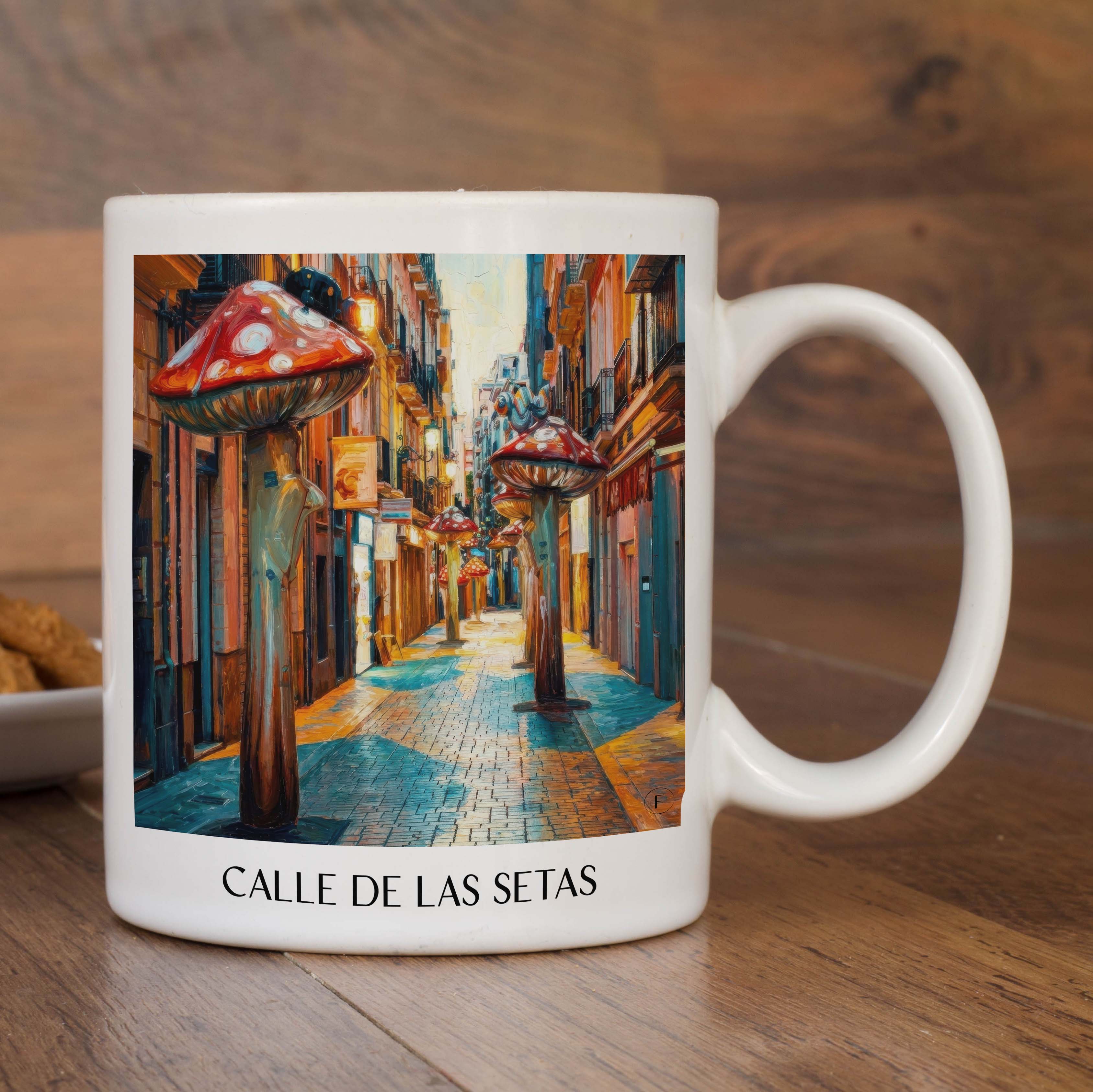 calle-de-las-setas-alicante-spanien-kaffeebecher-oil-painting-oelgemaelde