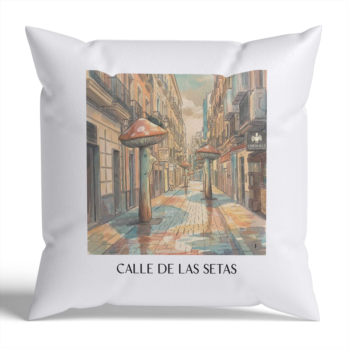 calle-de-las-setas-alicante-spanien-kissenbezug-aquarell