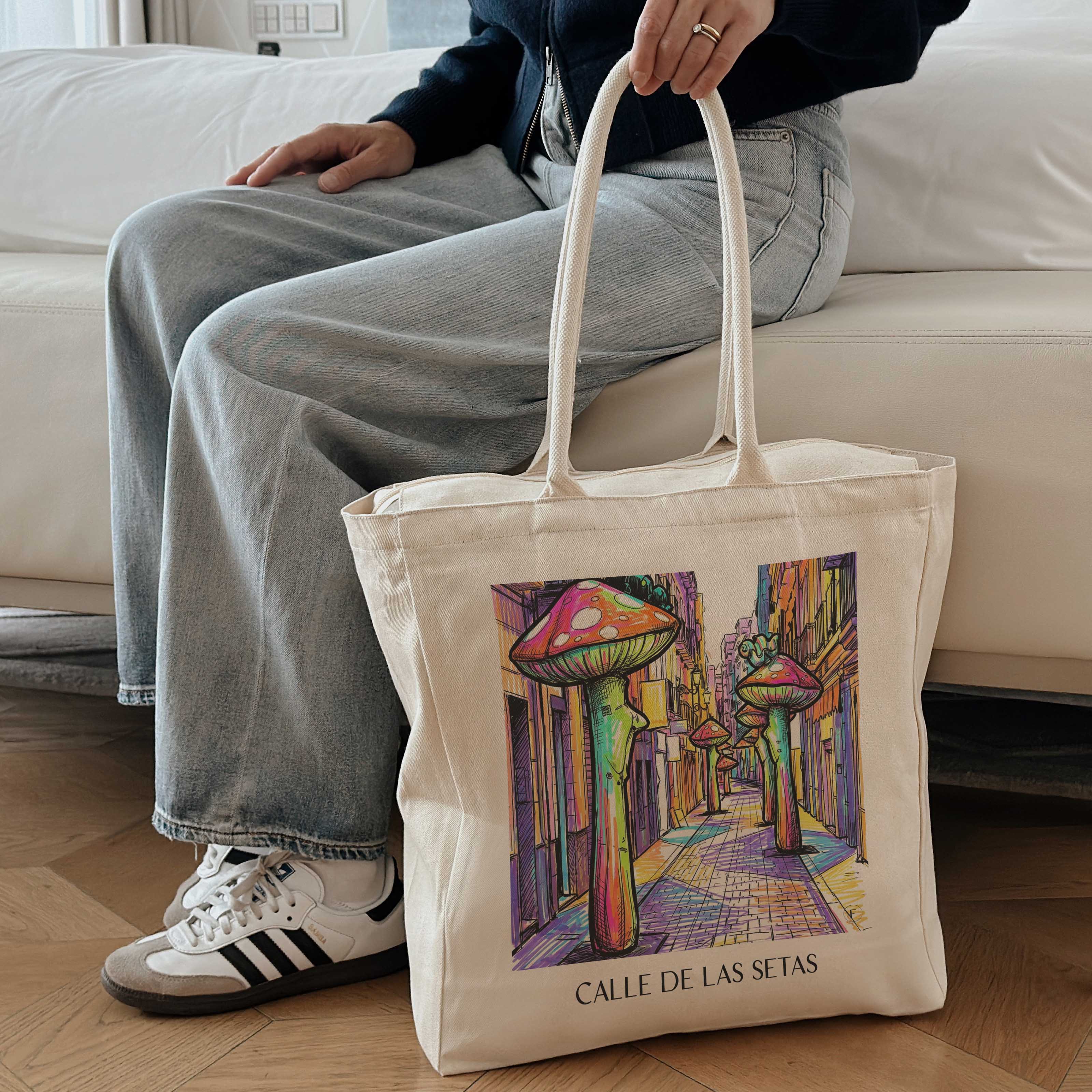 calle-de-las-setas-alicante-spanien-einkaufstasche-graffiti