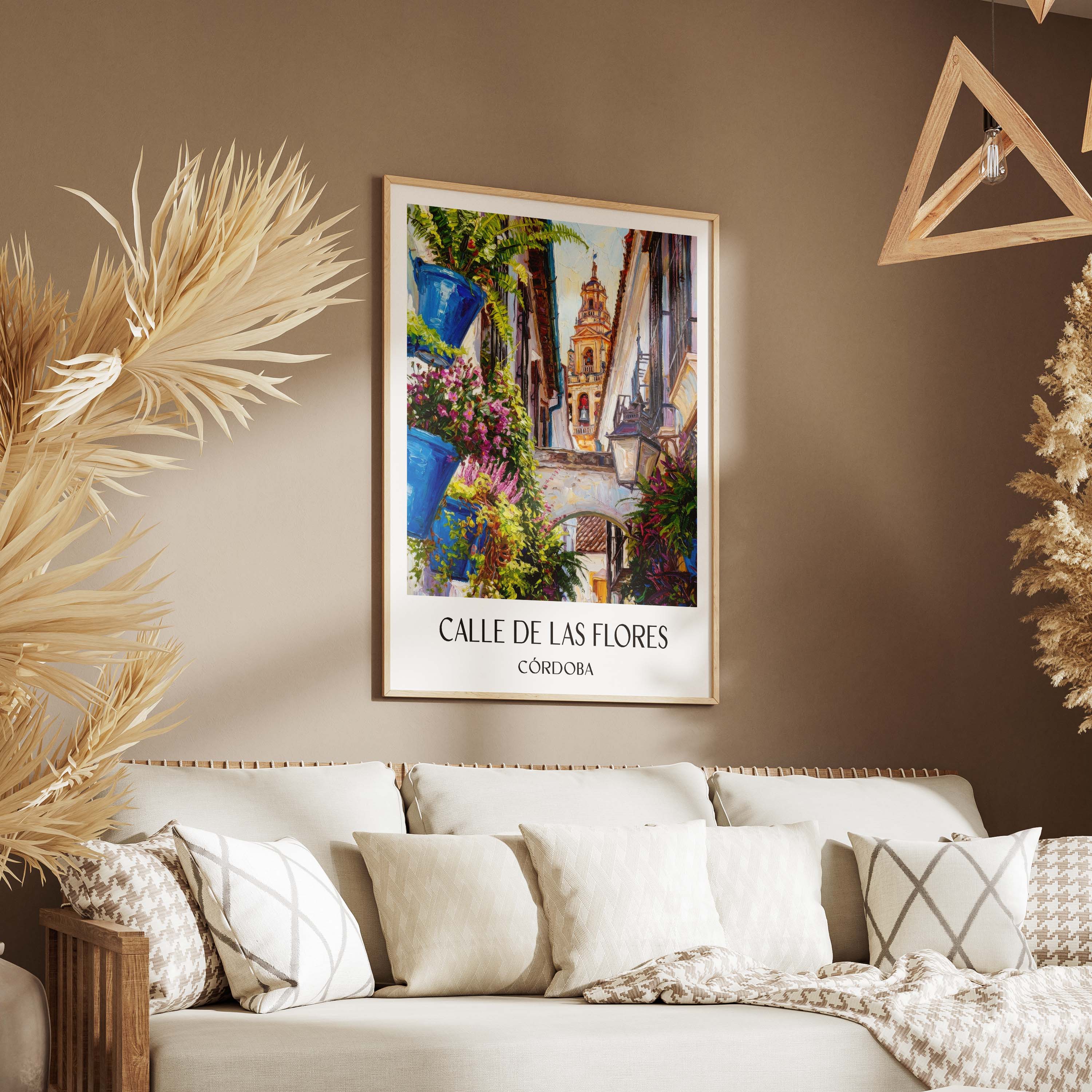 calle-de-las-flores-córdoba-spanien-poster-oil-painting-oelgemaelde