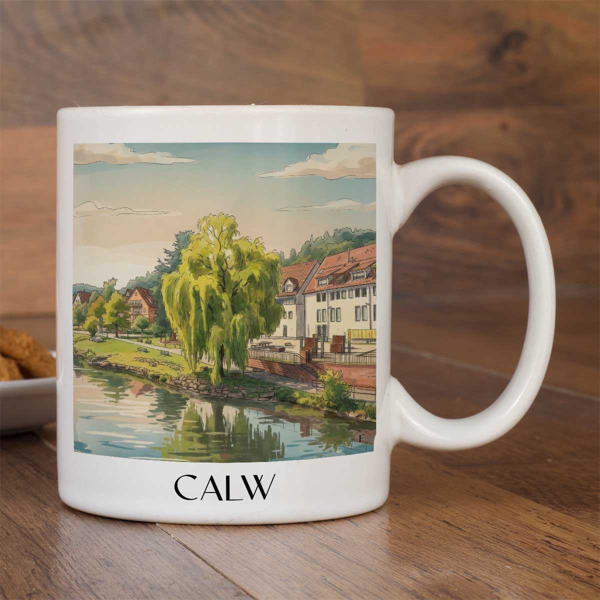 calw-nordschwarzwald-deutschland-kaffeebecher-aquarell