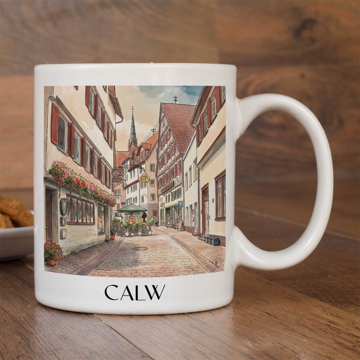 calw-nordschwarzwald-deutschland-kaffeebecher-aquarell