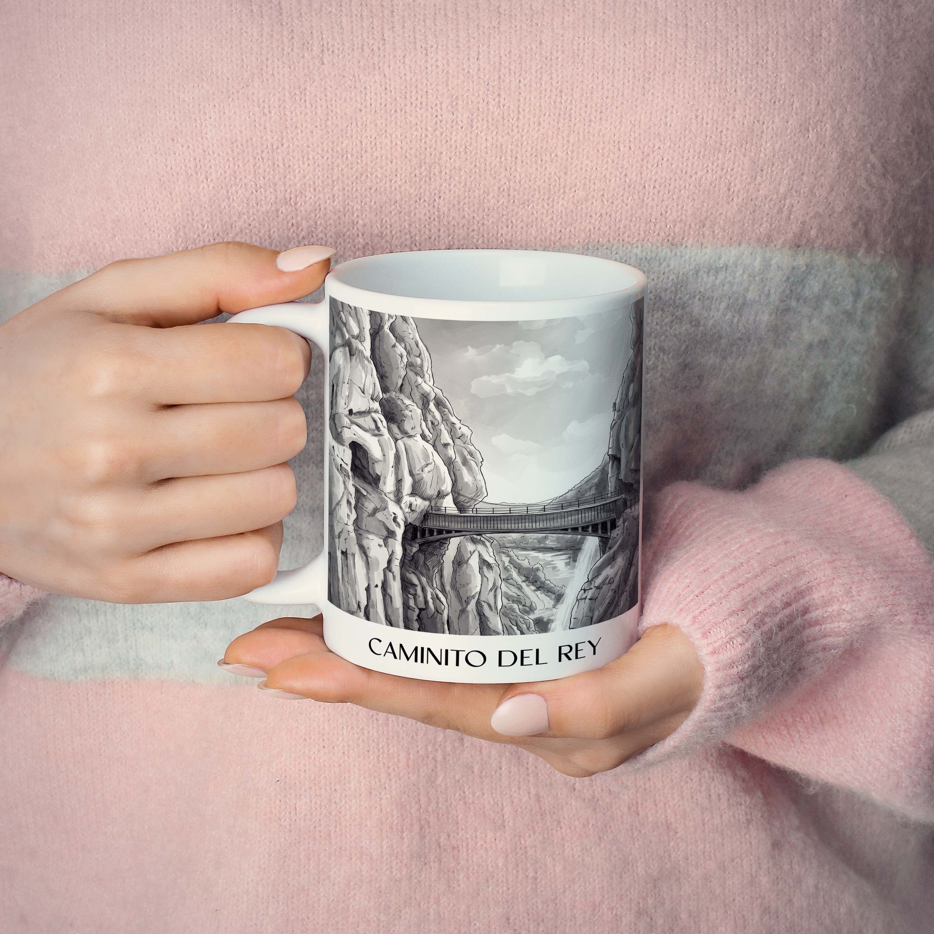 caminito-del-rey-spanien-spanien-kaffeebecher-aquarell-schwarz-weiss