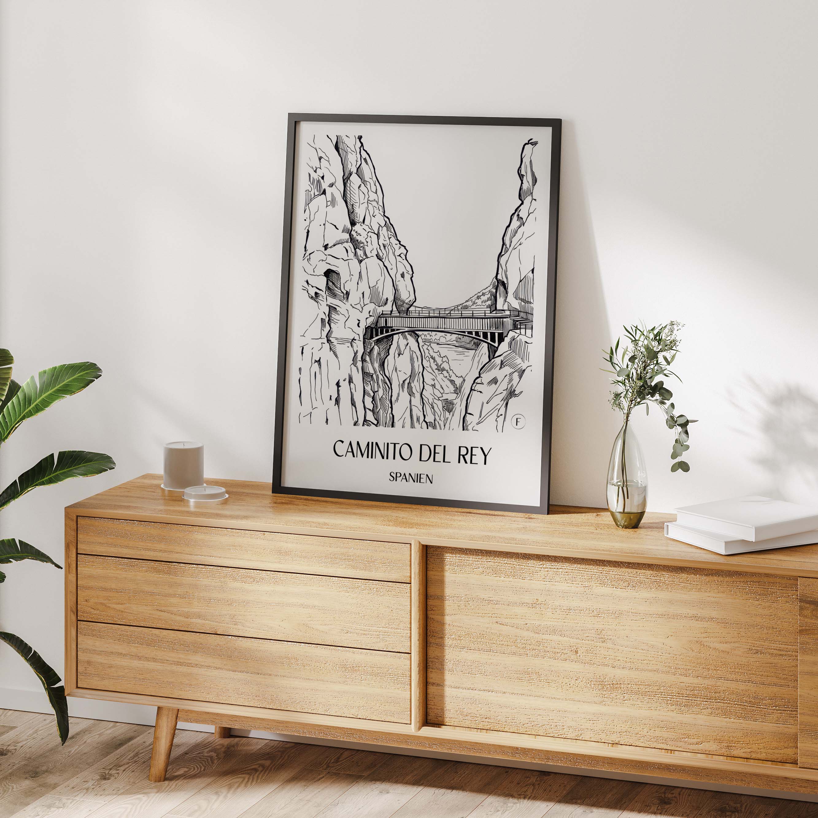 caminito-del-rey-spanien-spanien-poster-skizze
