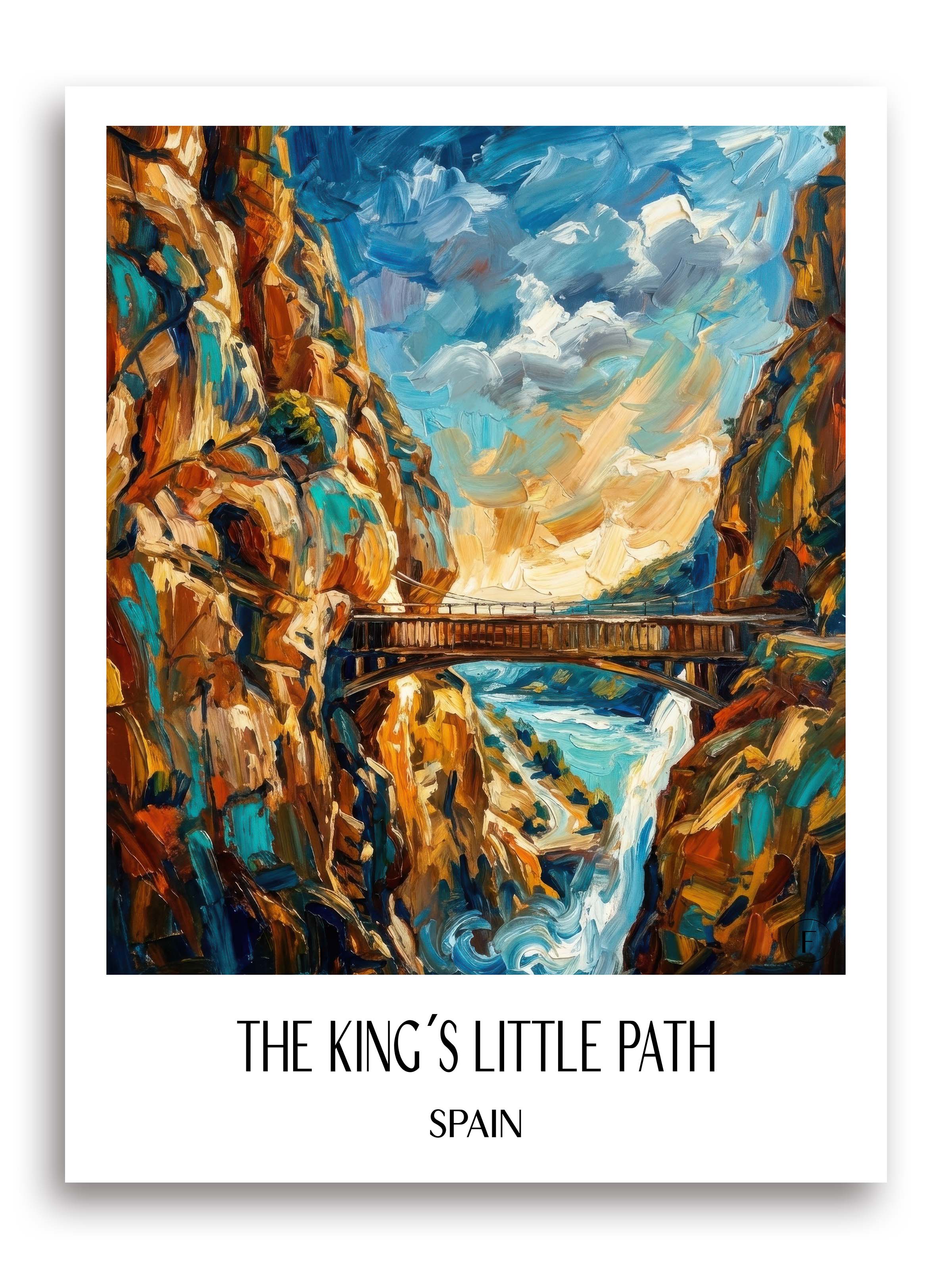 Caminito del Rey Poster - Spanien - Spanien Kunstdruck - Ölgemälde von A4 bis A1 - favplace