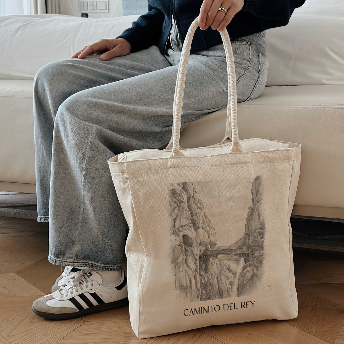 caminito-del-rey-spanien-spanien-einkaufstasche-bleistift-zeichnung-drawing