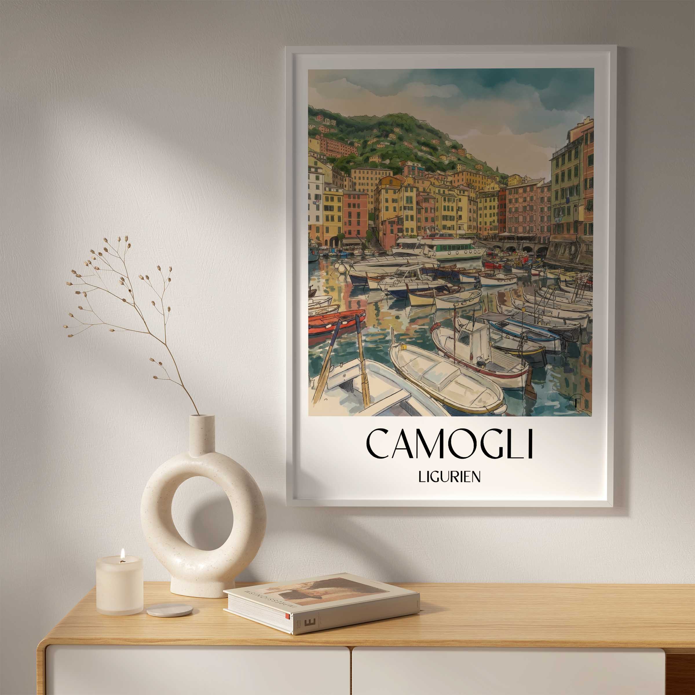 camogli-ligurien-italien-poster-aquarell