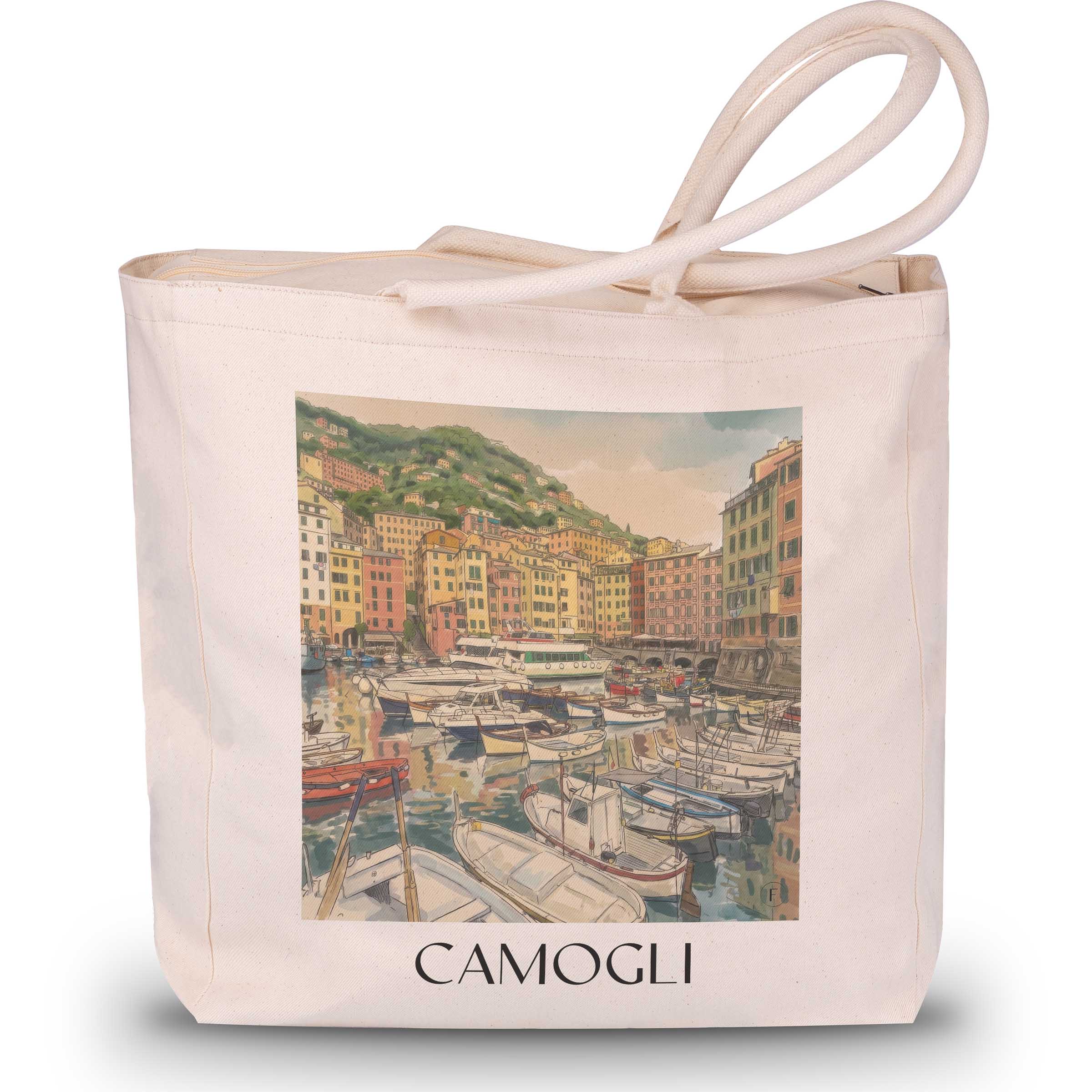 camogli-ligurien-italien-einkaufstasche-aquarell
