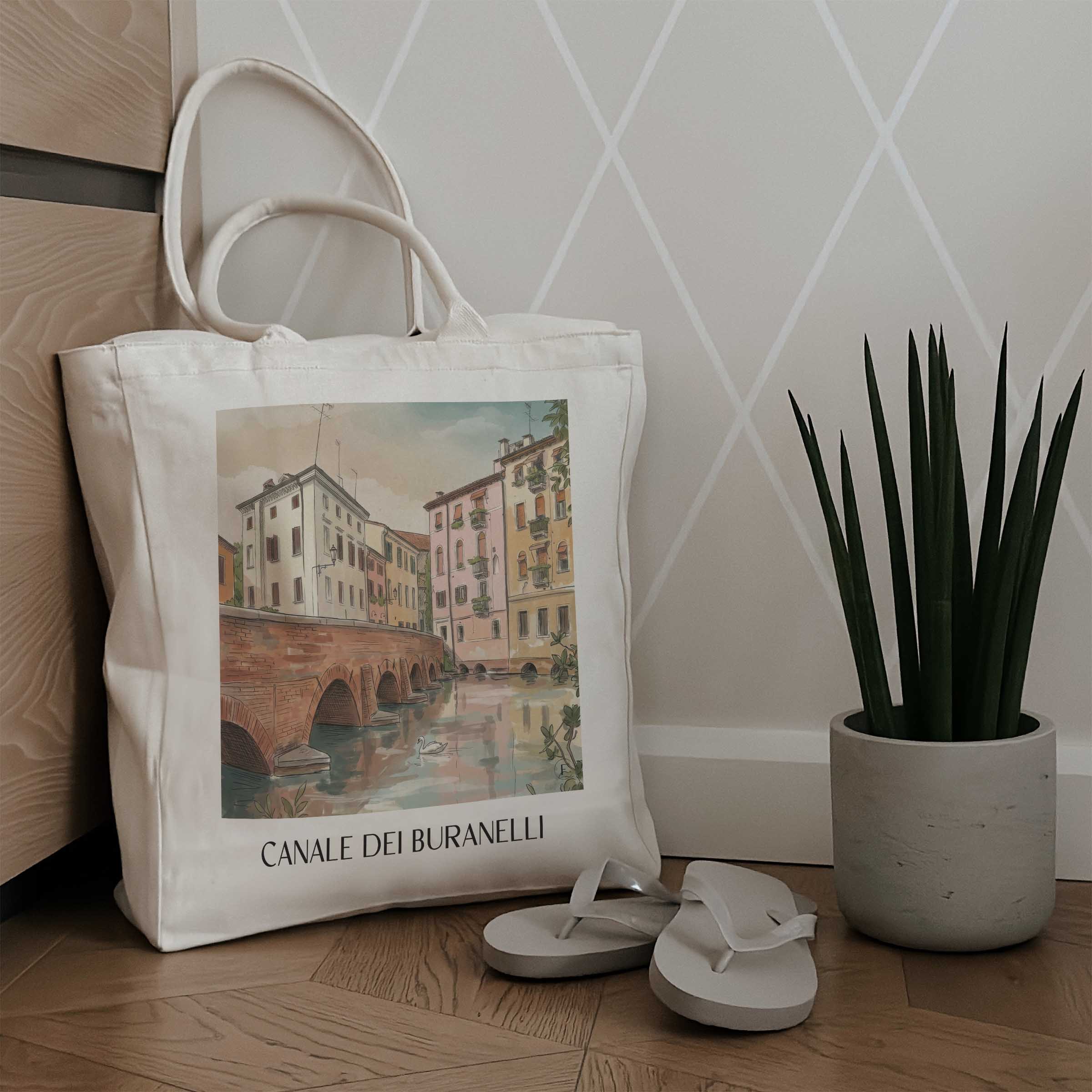 canale-dei-buranelli-treviso-italien-einkaufstasche-aquarell