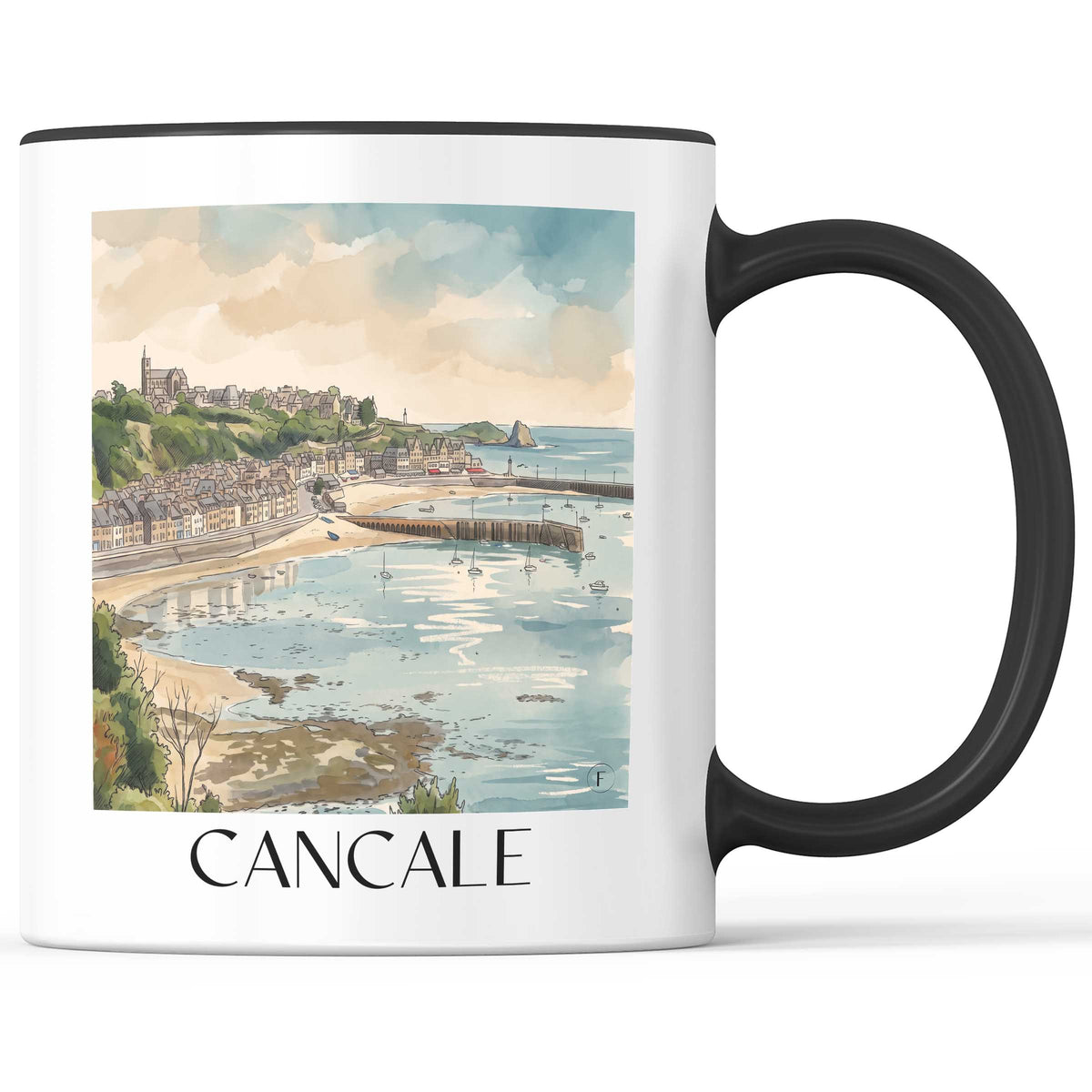 cancale-côte-d'émeraude-frankreich-kaffeebecher-aquarell