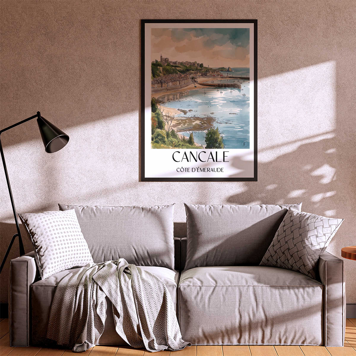 cancale-côte-d'émeraude-frankreich-poster-aquarell