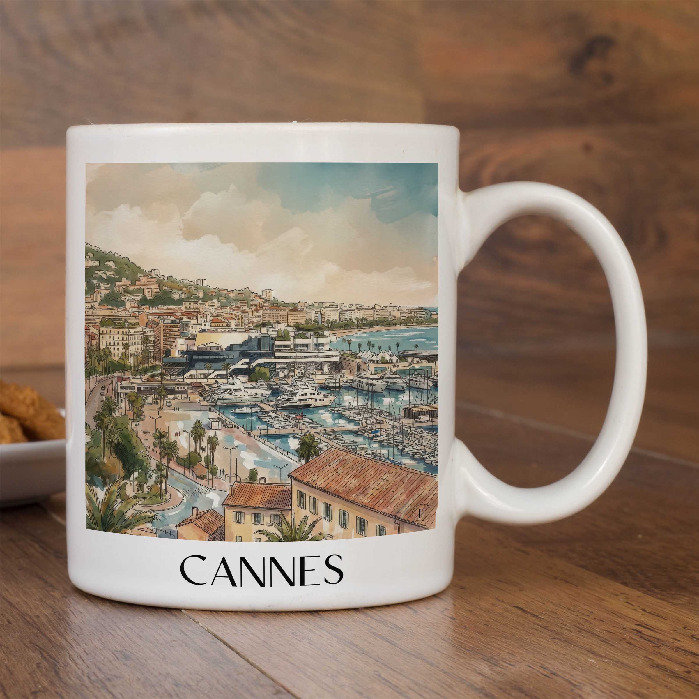 cannes-côte-d´azur-frankreich-kaffeebecher-aquarell