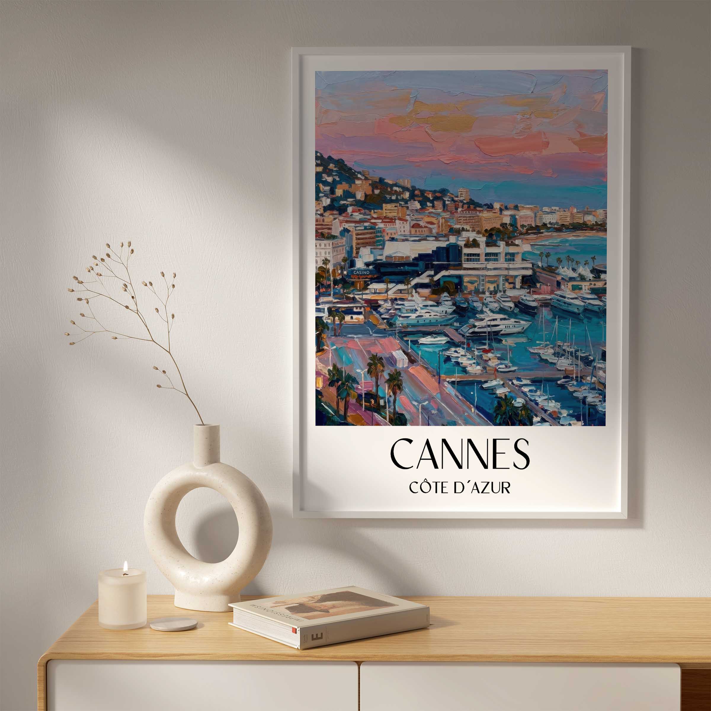 cannes-côte-d´azur-frankreich-poster-oil-painting-oelgemaelde