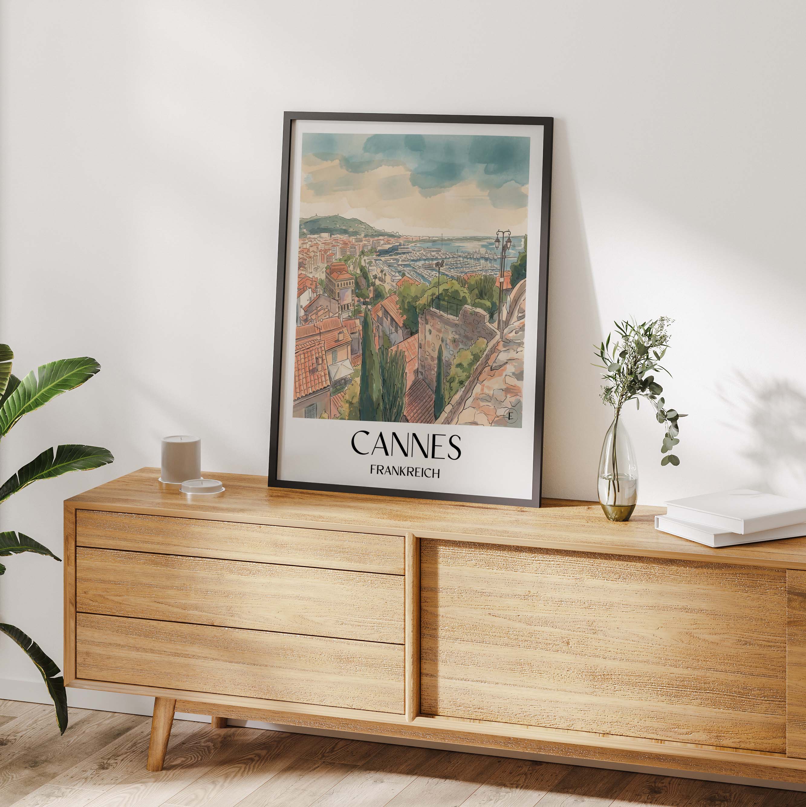 cannes-frankreich-poster-aquarell