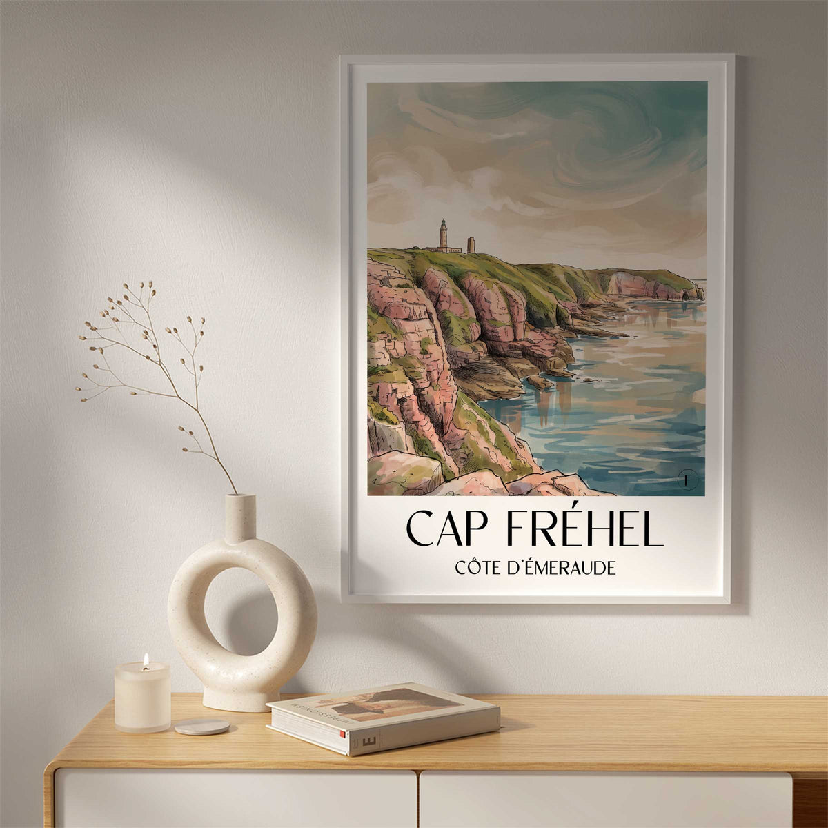 cap-fréhel-côte-d'émeraude-frankreich-poster-aquarell
