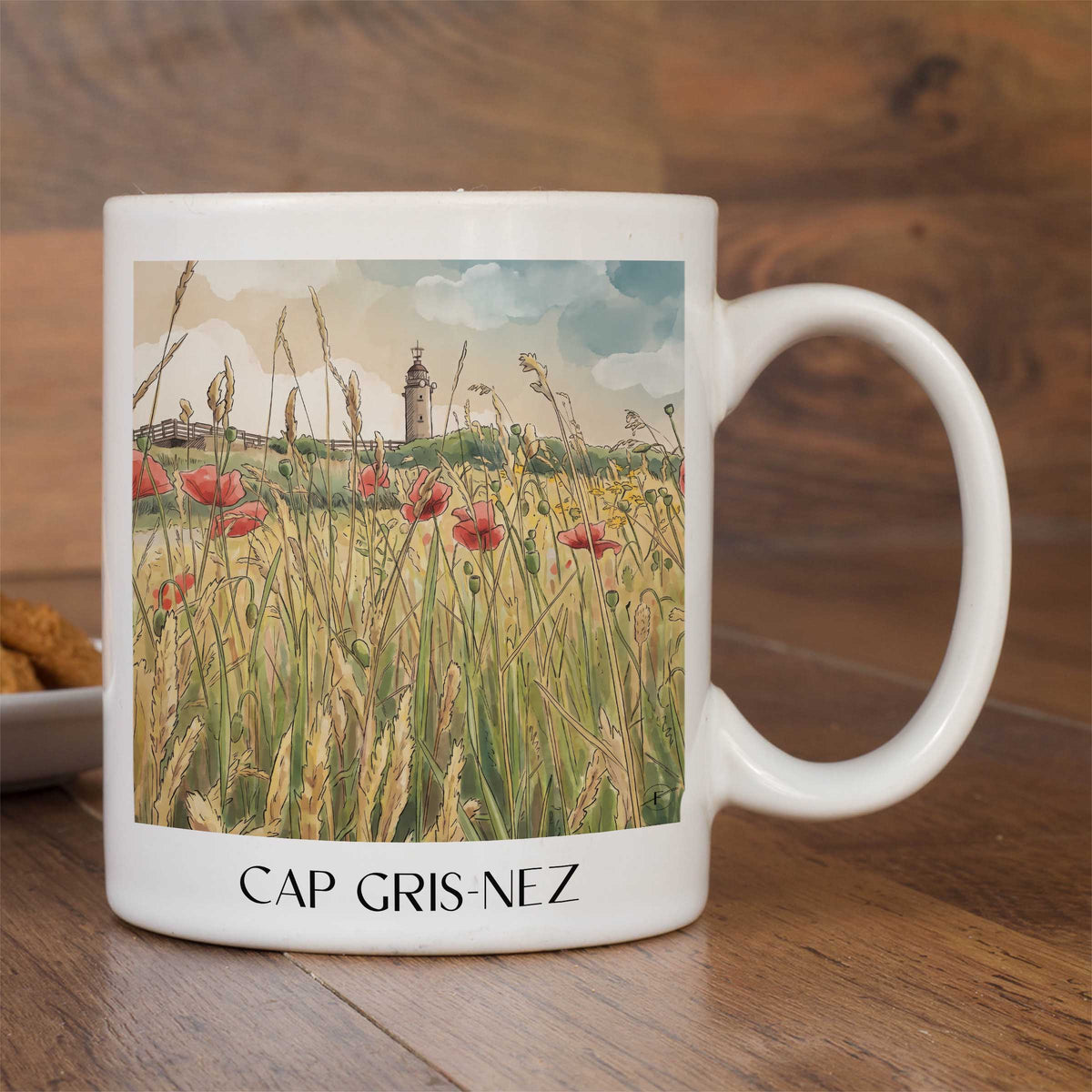 cap-gris-nez-côte-d'opale-frankreich-kaffeebecher-aquarell