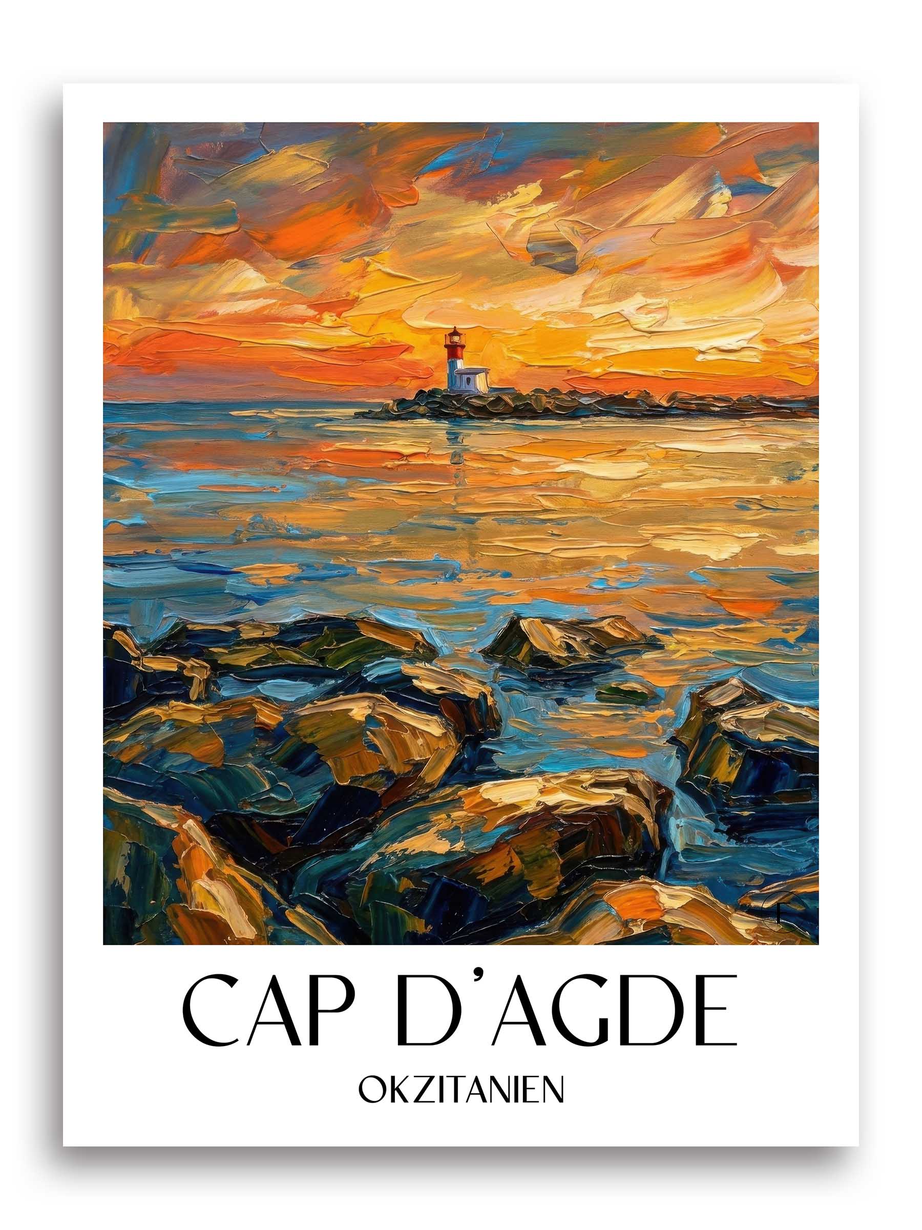 cap-d'agde-okzitanien-frankreich-poster-oil-painting-oelgemaelde