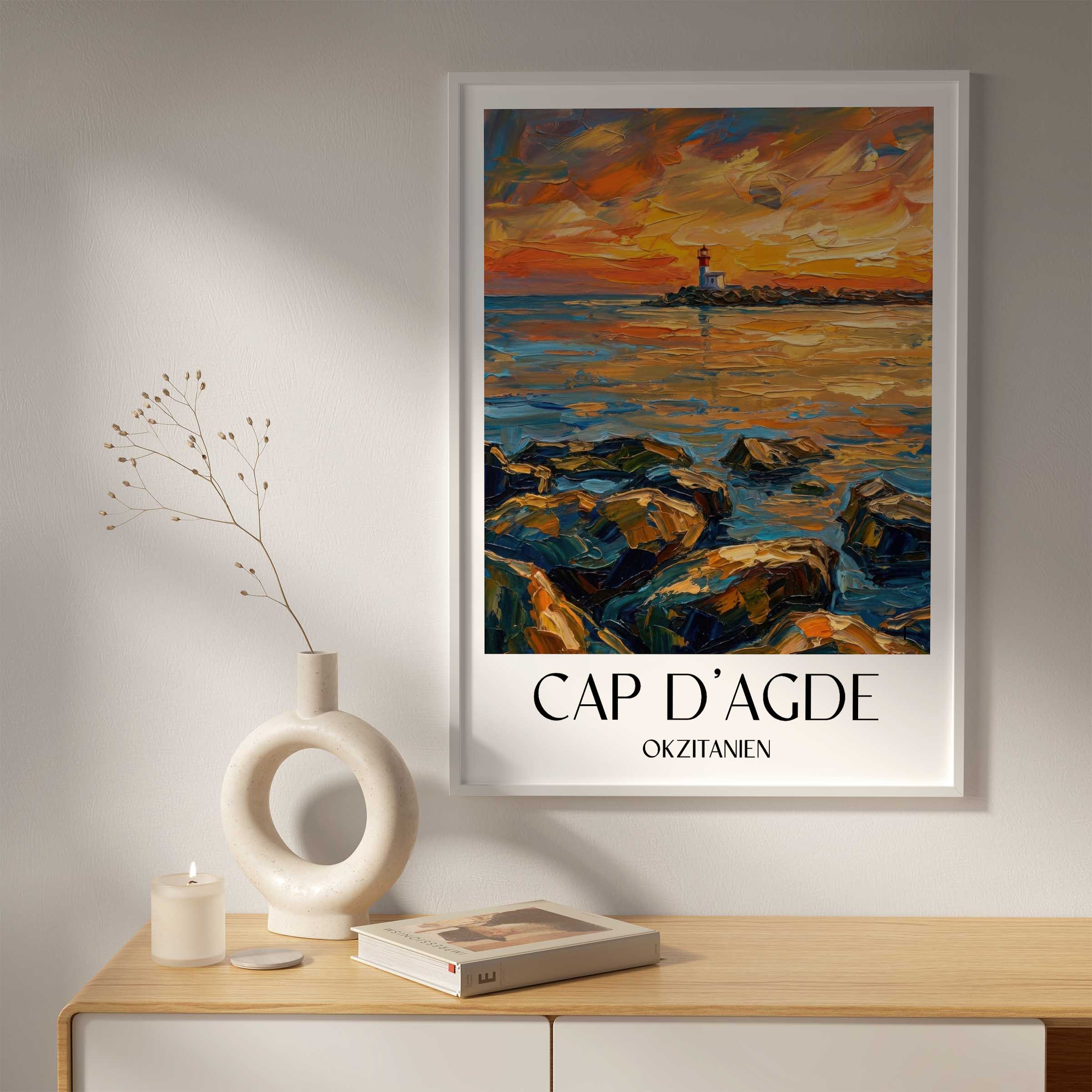 cap-d'agde-okzitanien-frankreich-poster-oil-painting-oelgemaelde