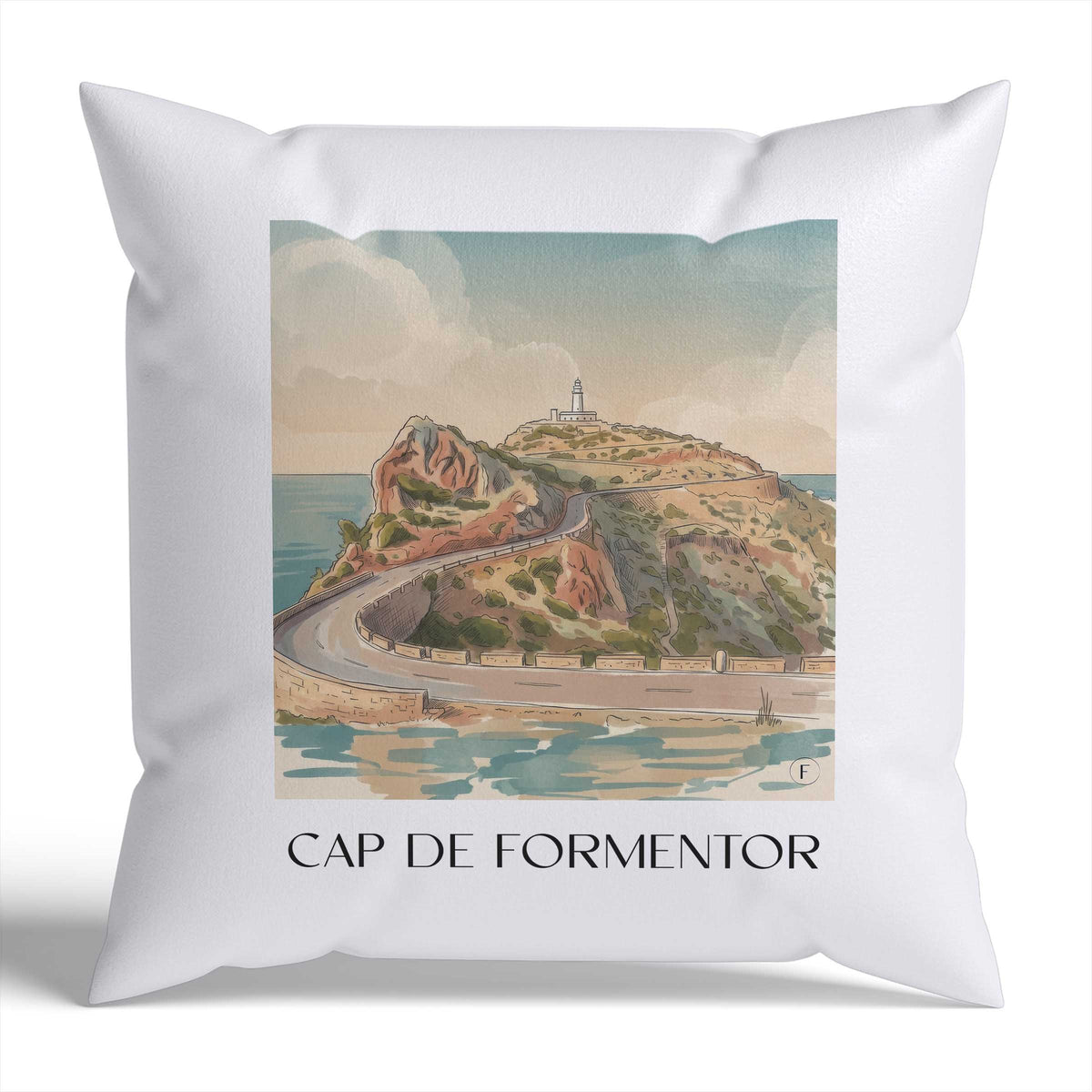 cap-de-formentor-mallorca-spanien-kissenbezug-aquarell