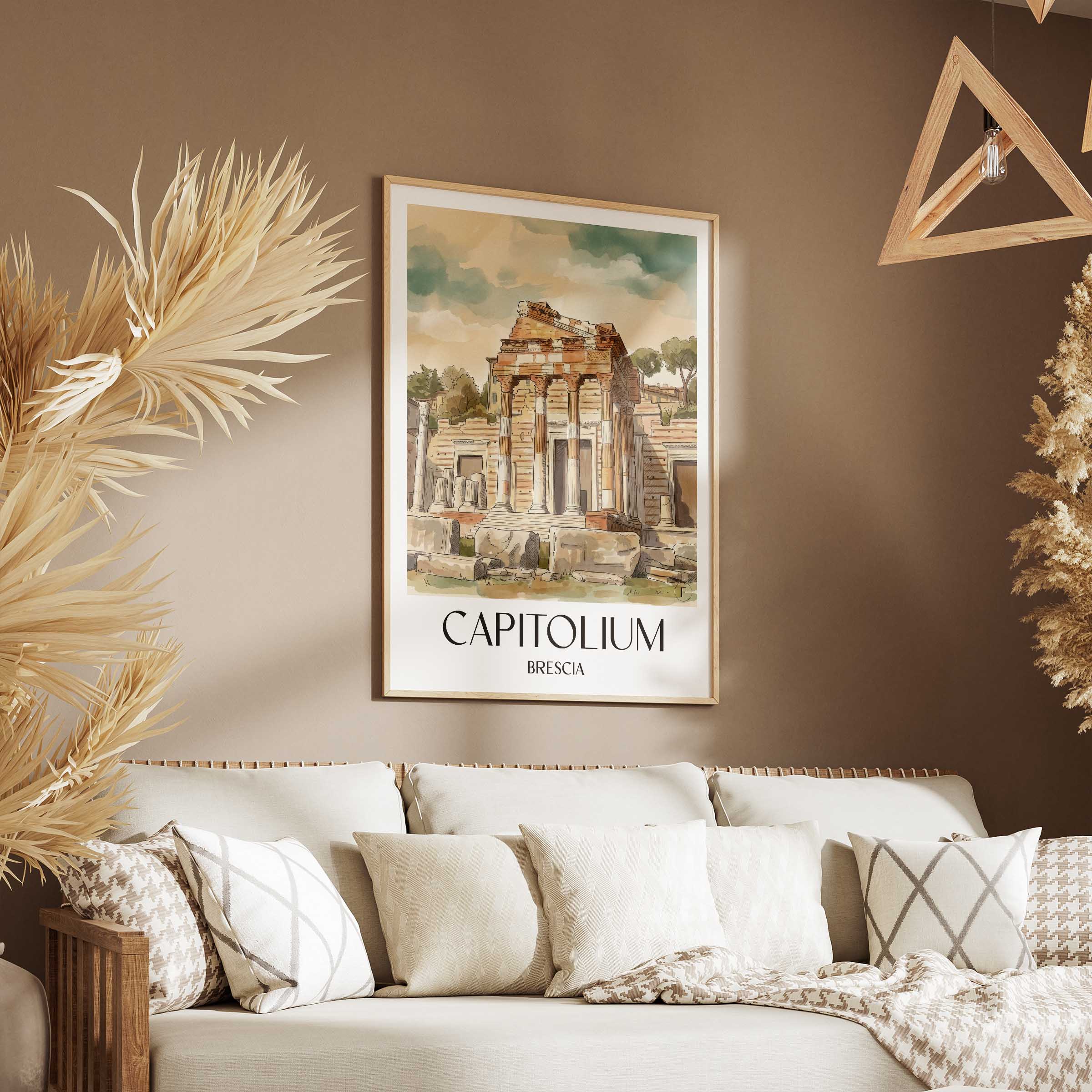 capitolium-brescia-italien-poster-aquarell