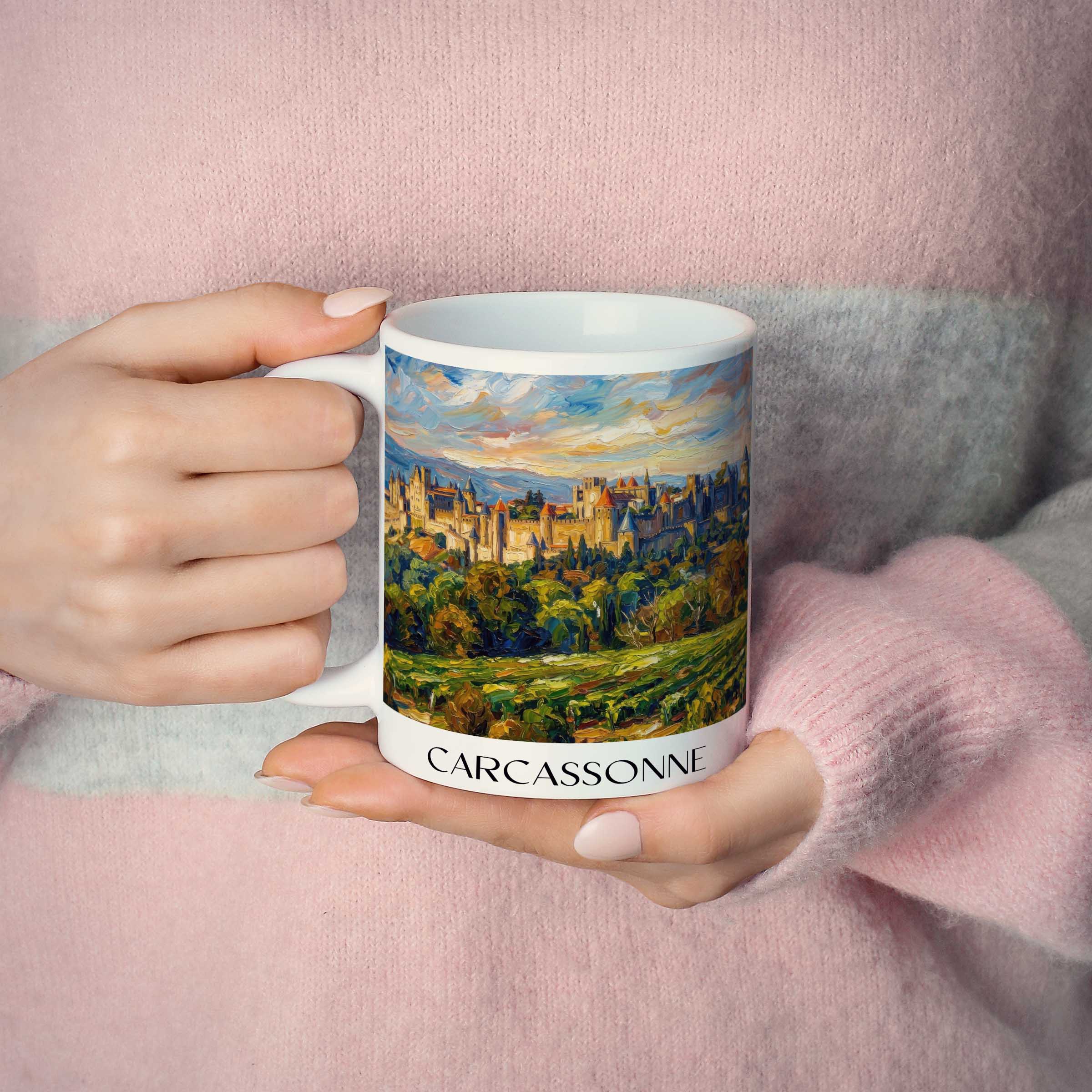 carcassonne-okzitanien-frankreich-kaffeebecher-oil-painting-oelgemaelde