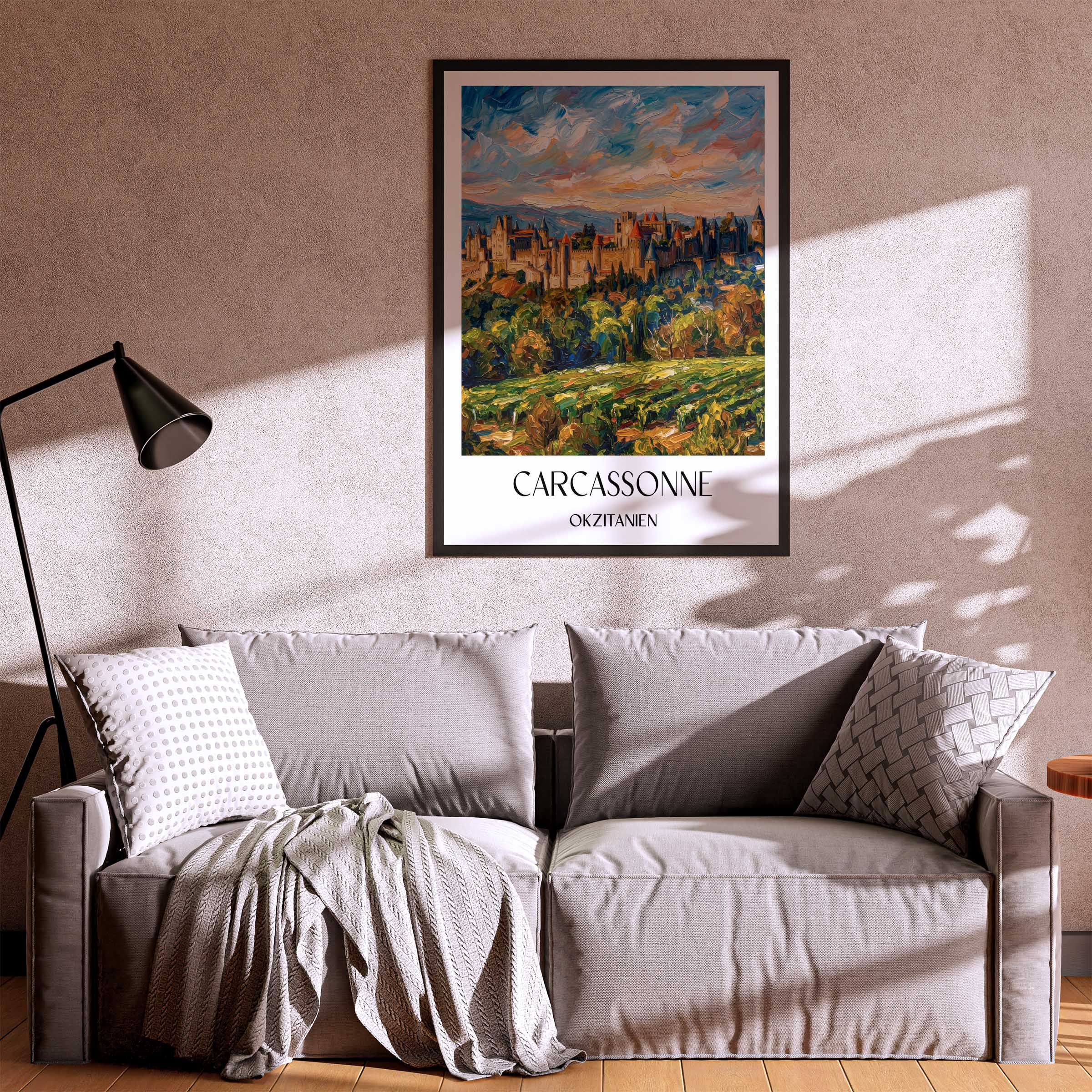 carcassonne-okzitanien-frankreich-poster-oil-painting-oelgemaelde