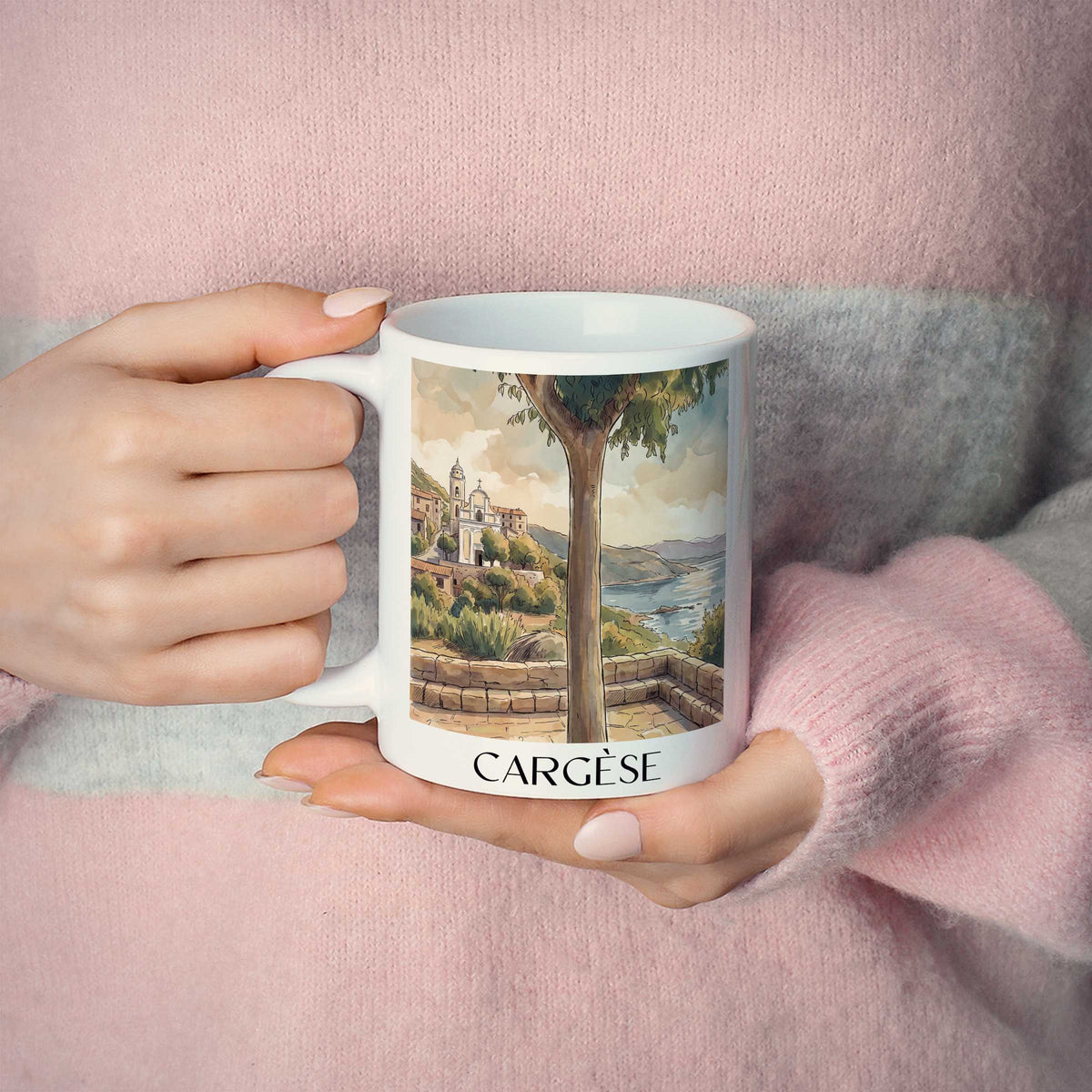 cargèse-korsika-frankreich-kaffeebecher-aquarell