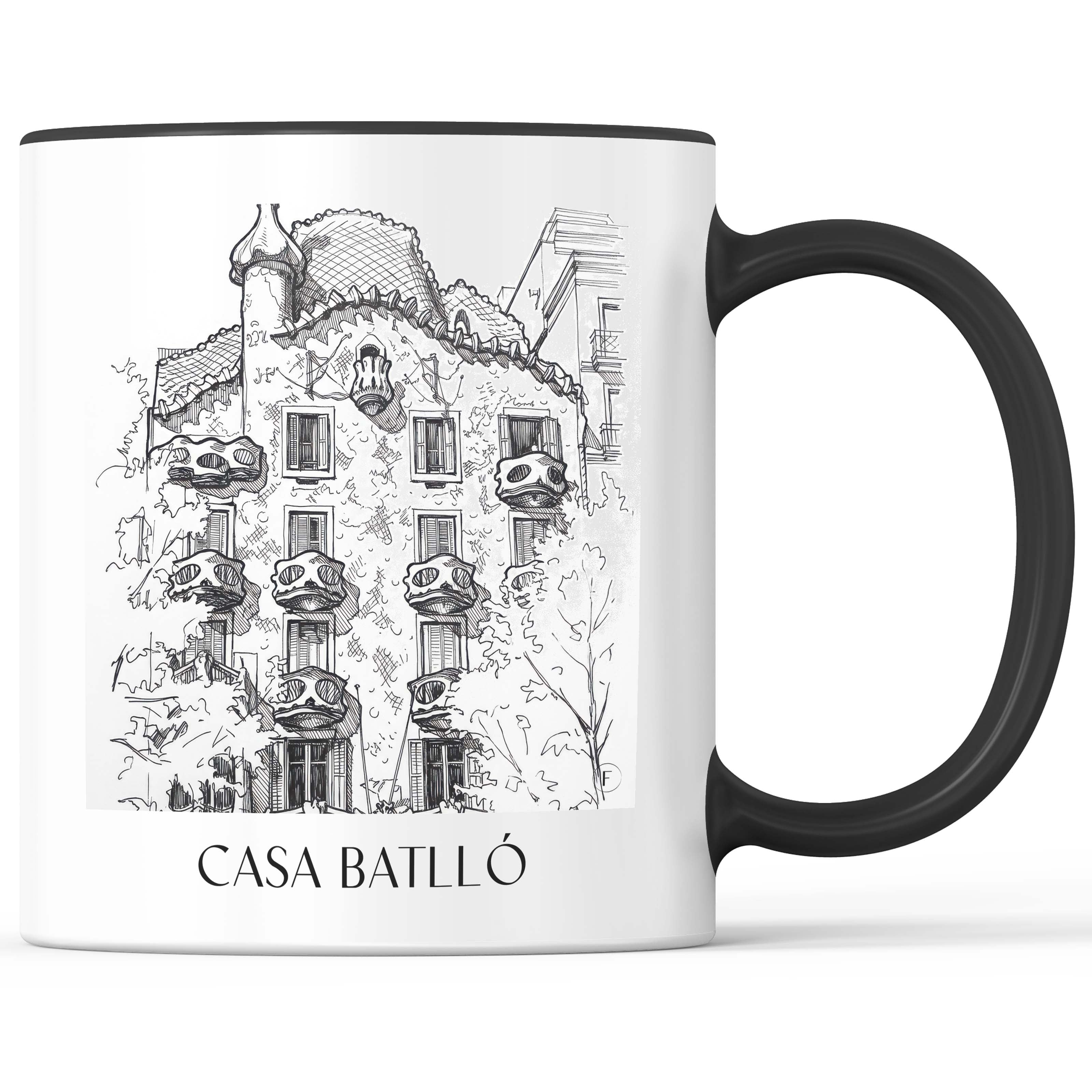 casa-batlló-barcelona-spanien-kaffeebecher-skizze