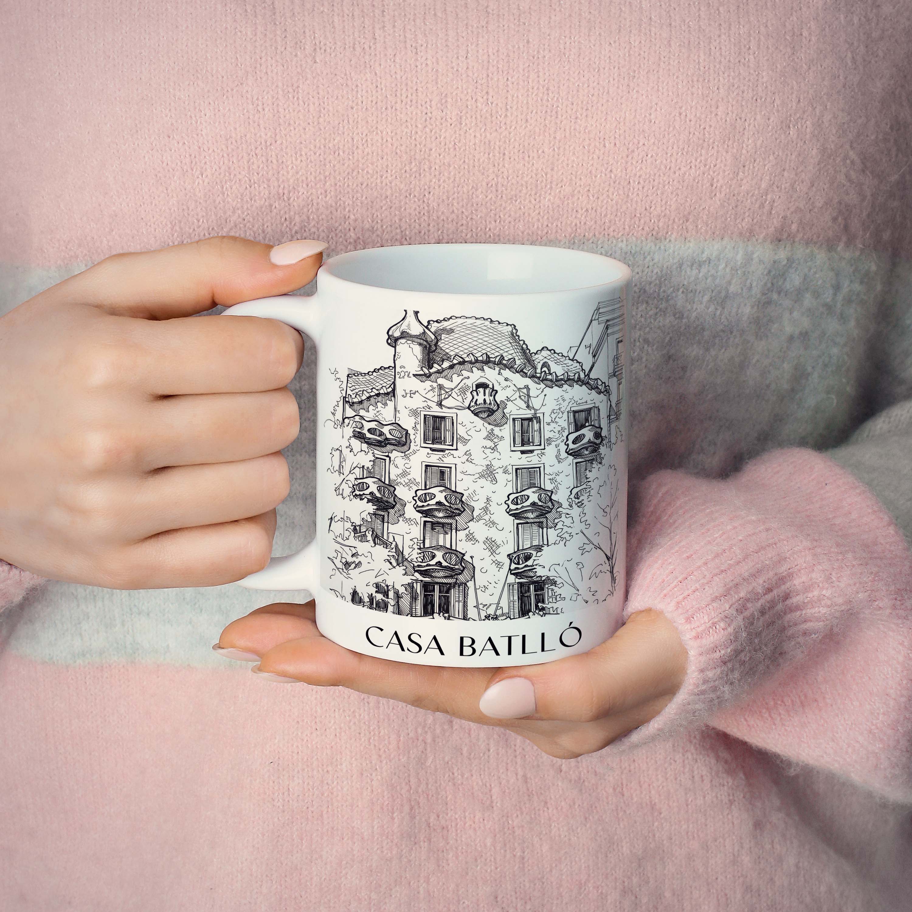 casa-batlló-barcelona-spanien-kaffeebecher-skizze