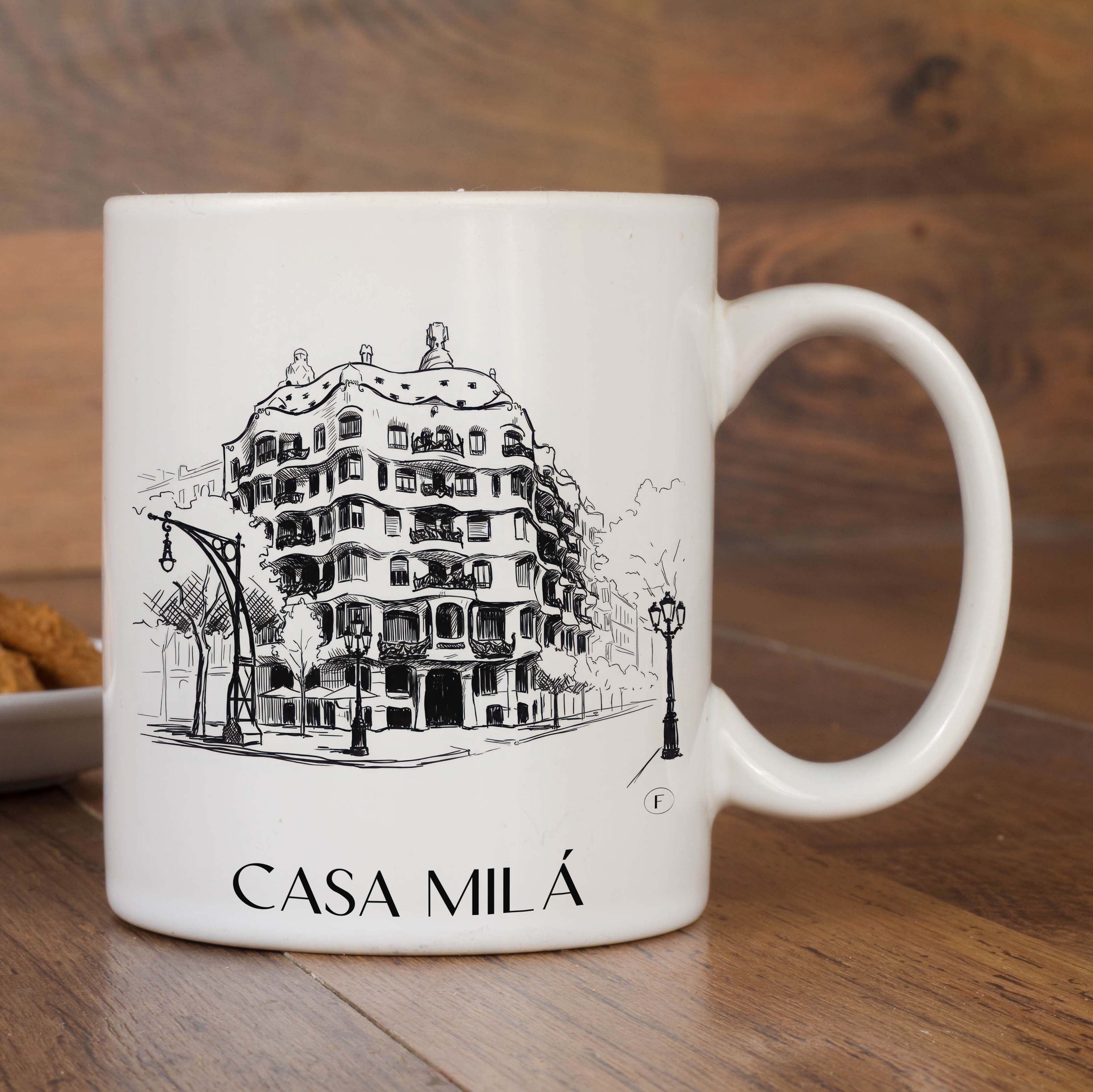 casa-milá-barcelona-spanien-kaffeebecher-skizze