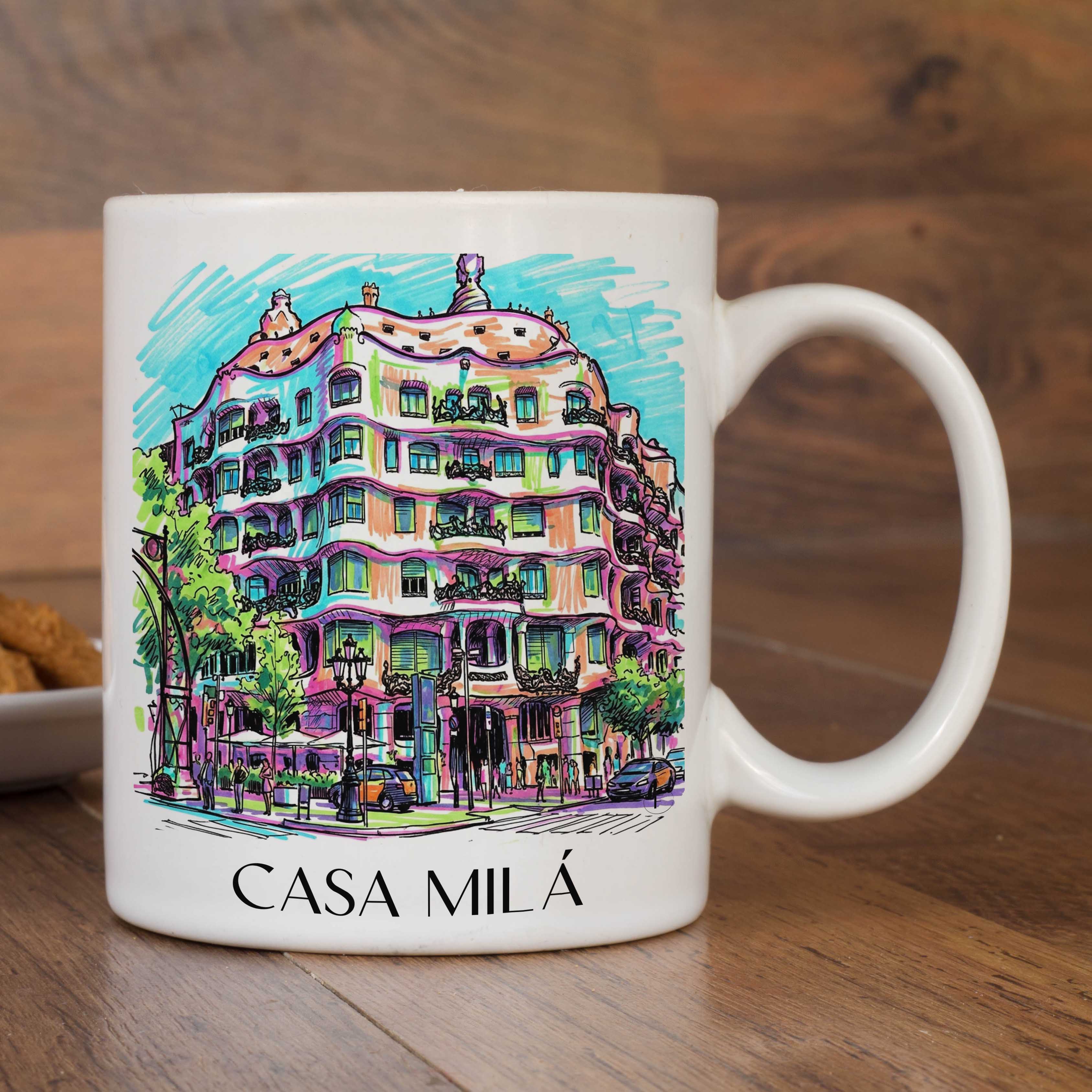 casa-milá-barcelona-spanien-kaffeebecher-graffiti