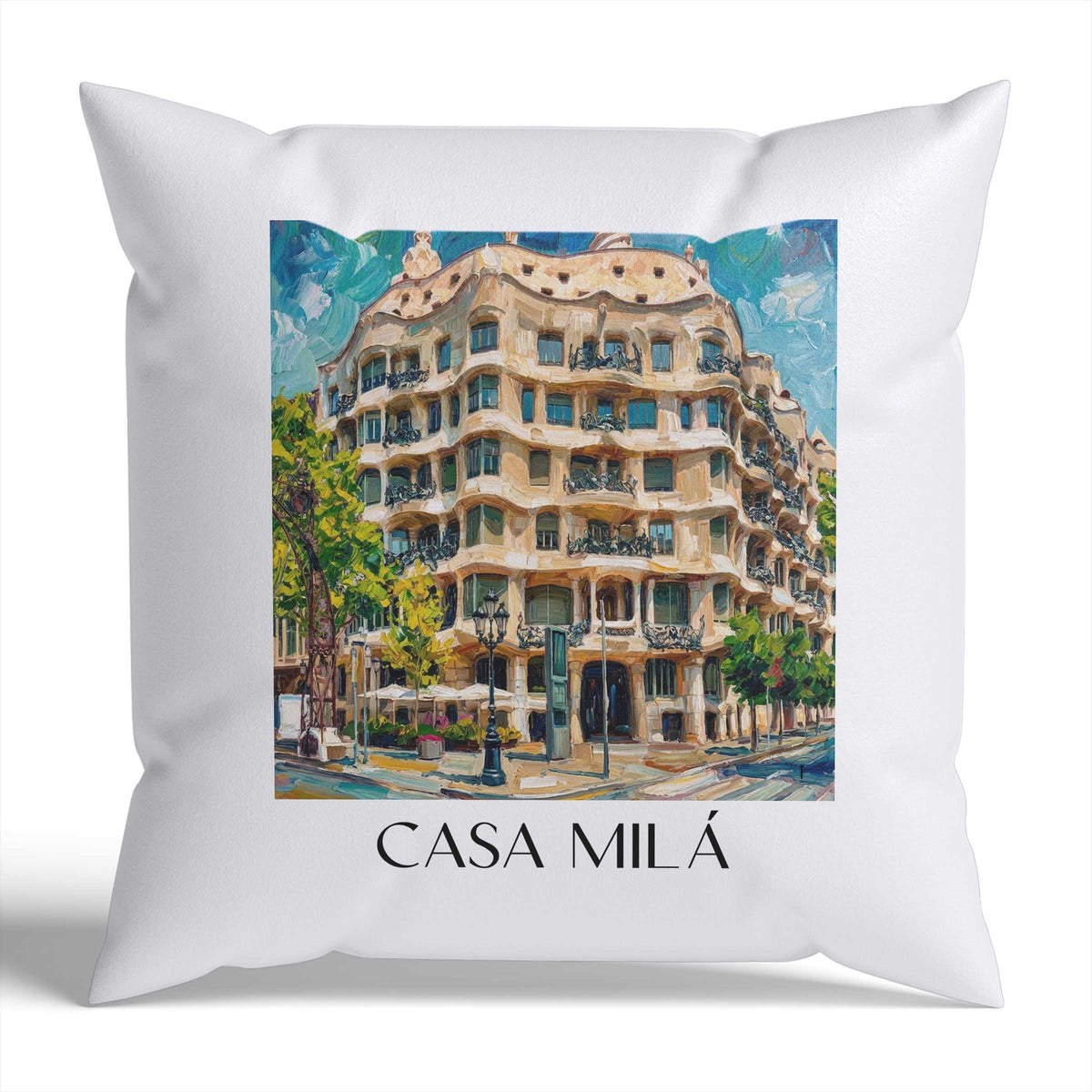 casa-milá-barcelona-spanien-kissenbezug-oil-painting-oelgemaelde