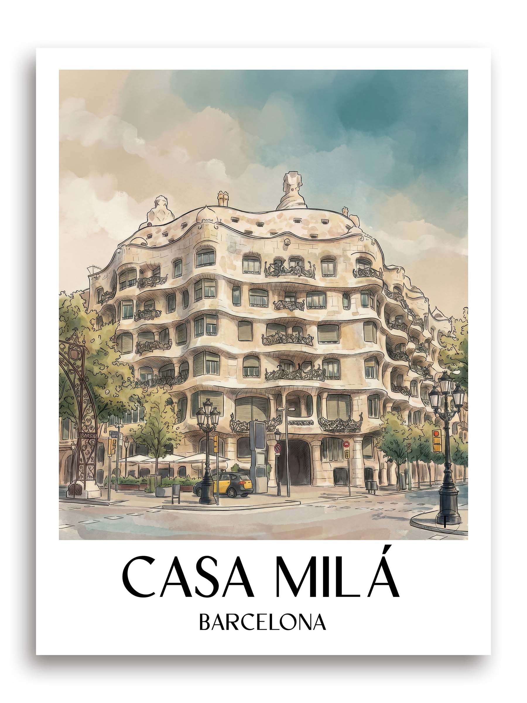 casa-milá-barcelona-spanien-poster-aquarell