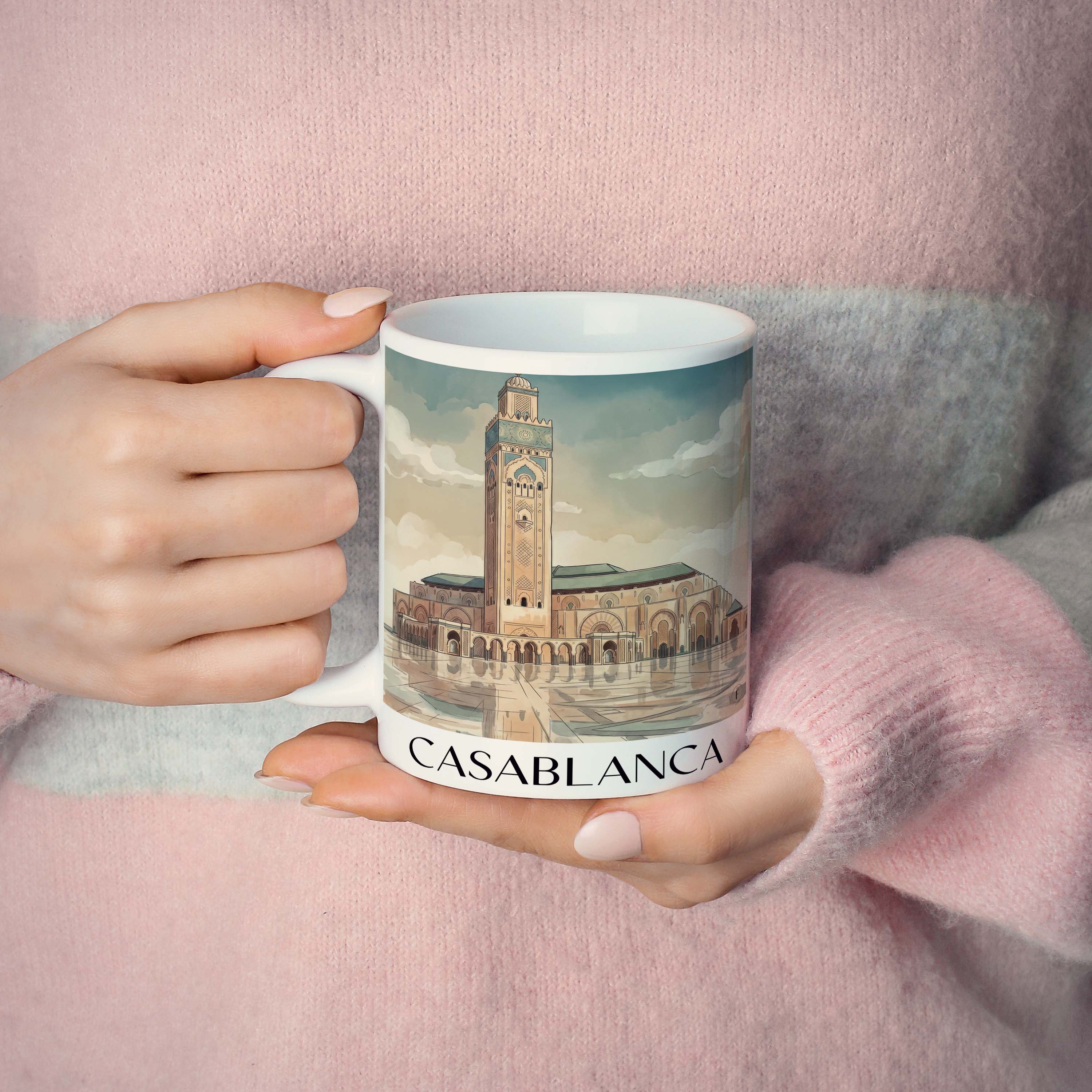 casablanca-marokko-kaffeebecher-aquarell