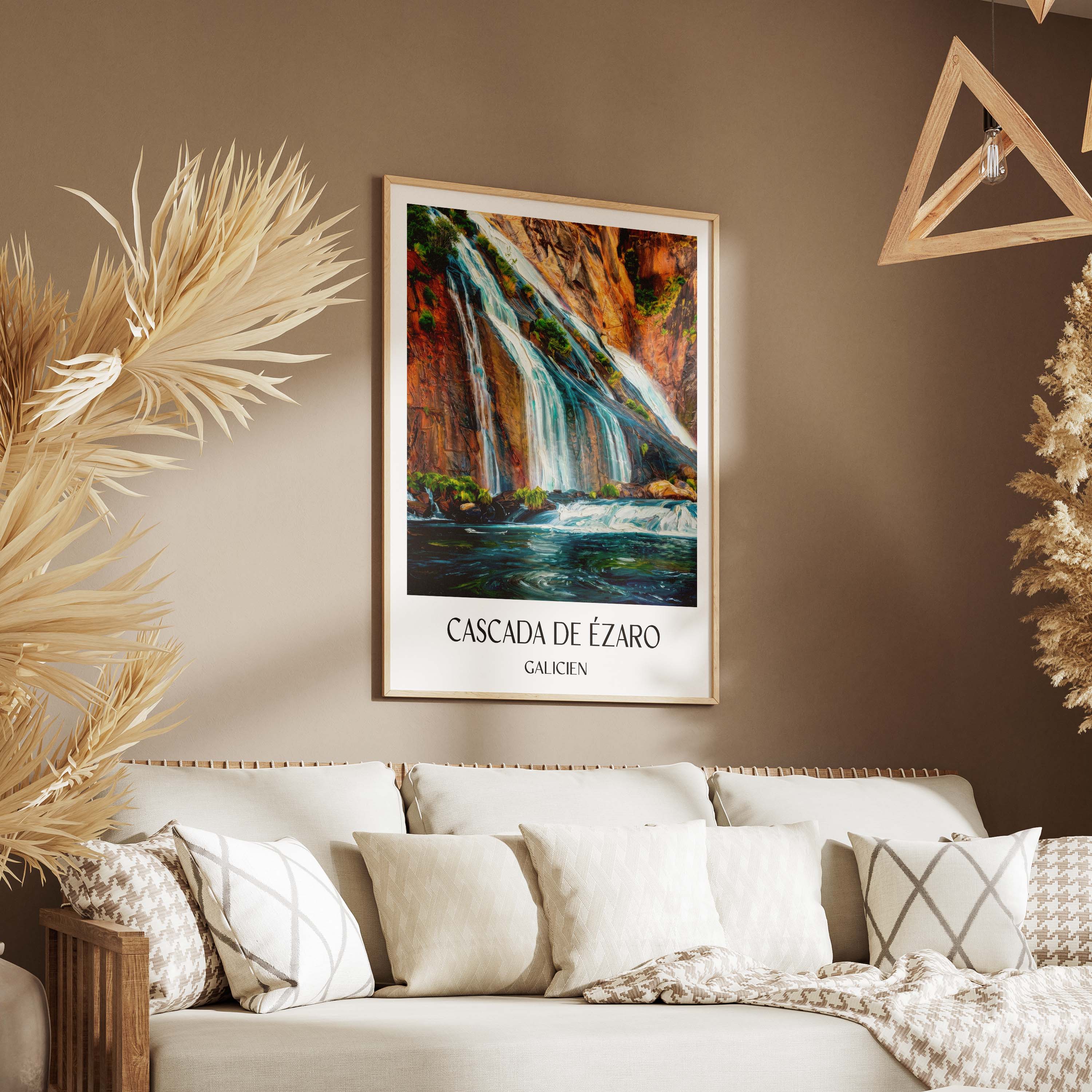 cascada-de-ézaro-galicien-spanien-poster-oil-painting-oelgemaelde