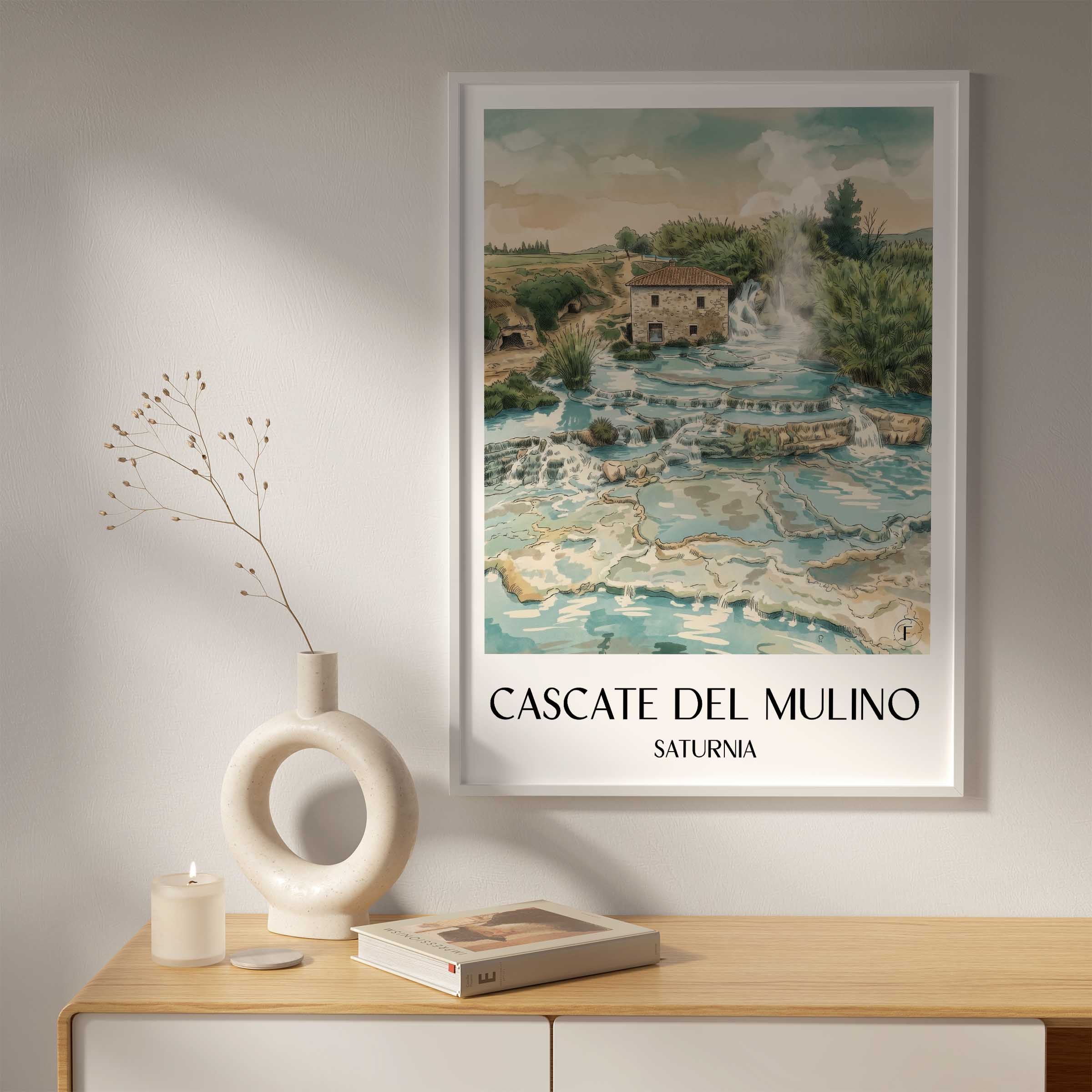 cascate-del-mulino-saturnia-italien-poster-aquarell