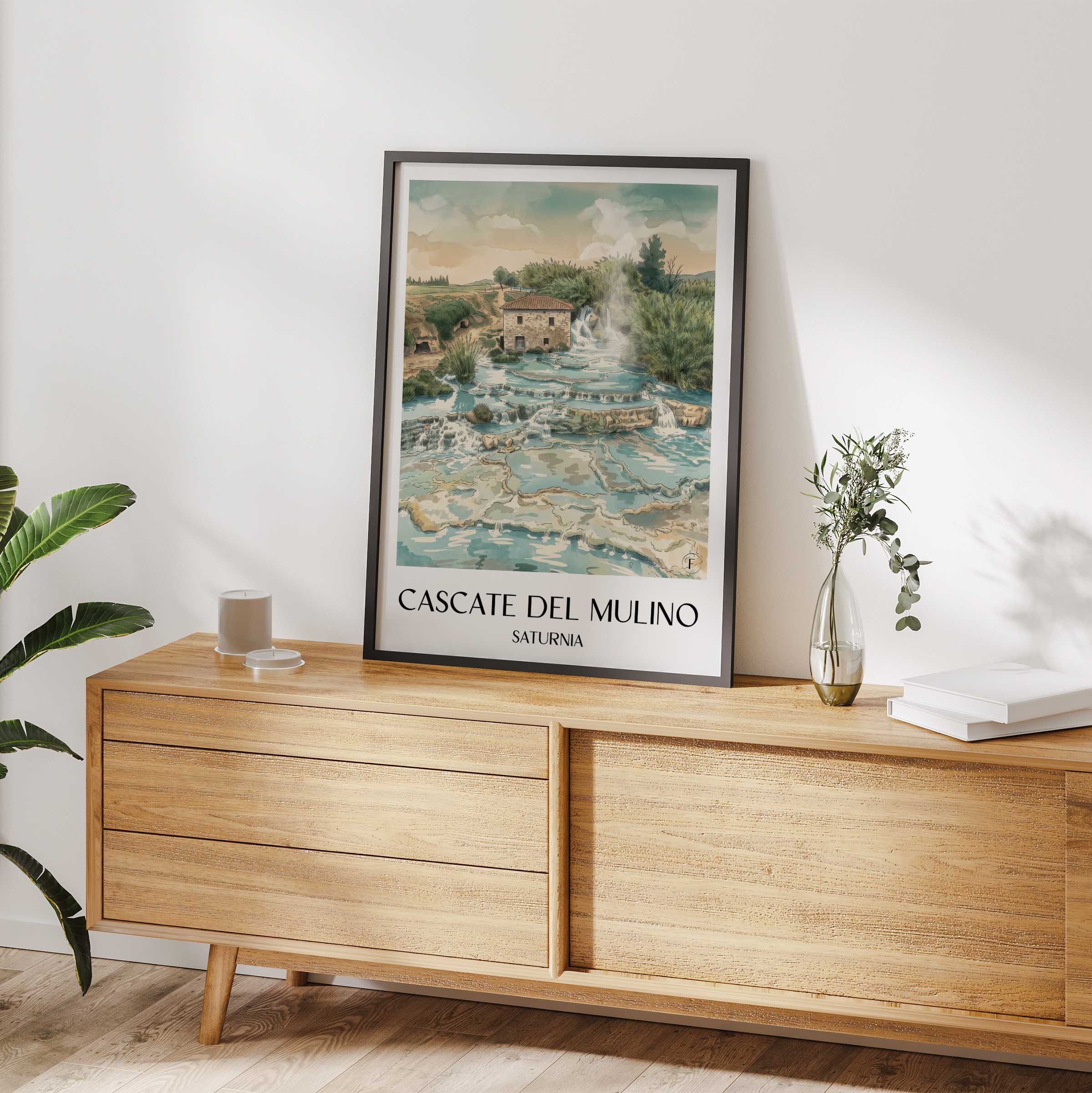 cascate-del-mulino-saturnia-italien-poster-aquarell
