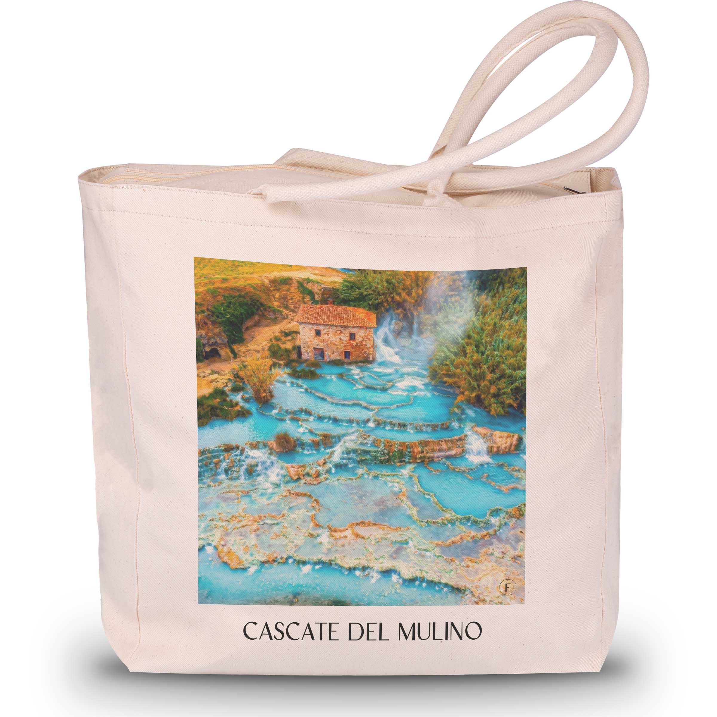 cascate-del-mulino-saturnia-italien-einkaufstasche-oil-painting-oelgemaelde
