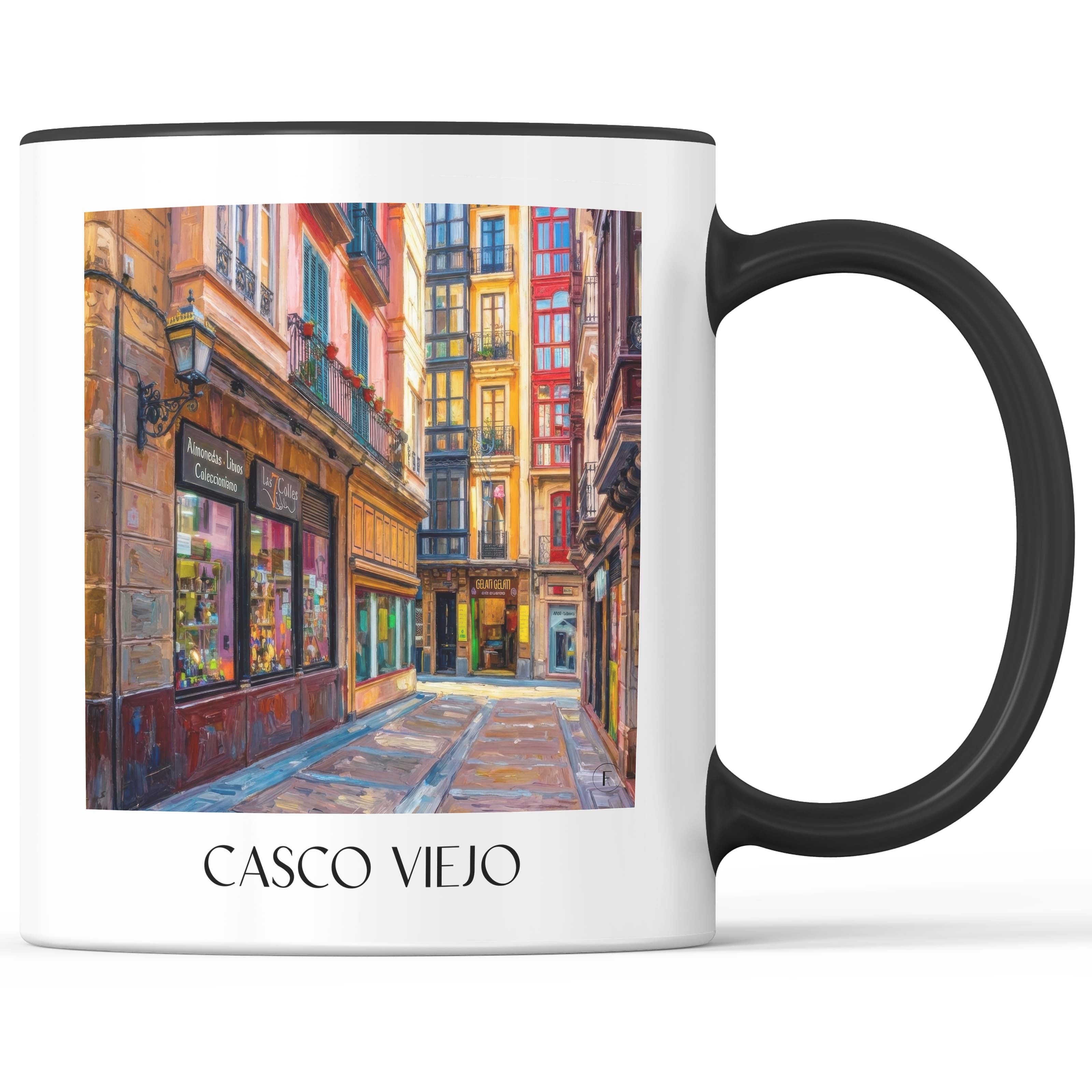 casco-viejo--bilbao-spanien-kaffeebecher-oil-painting-oelgemaelde