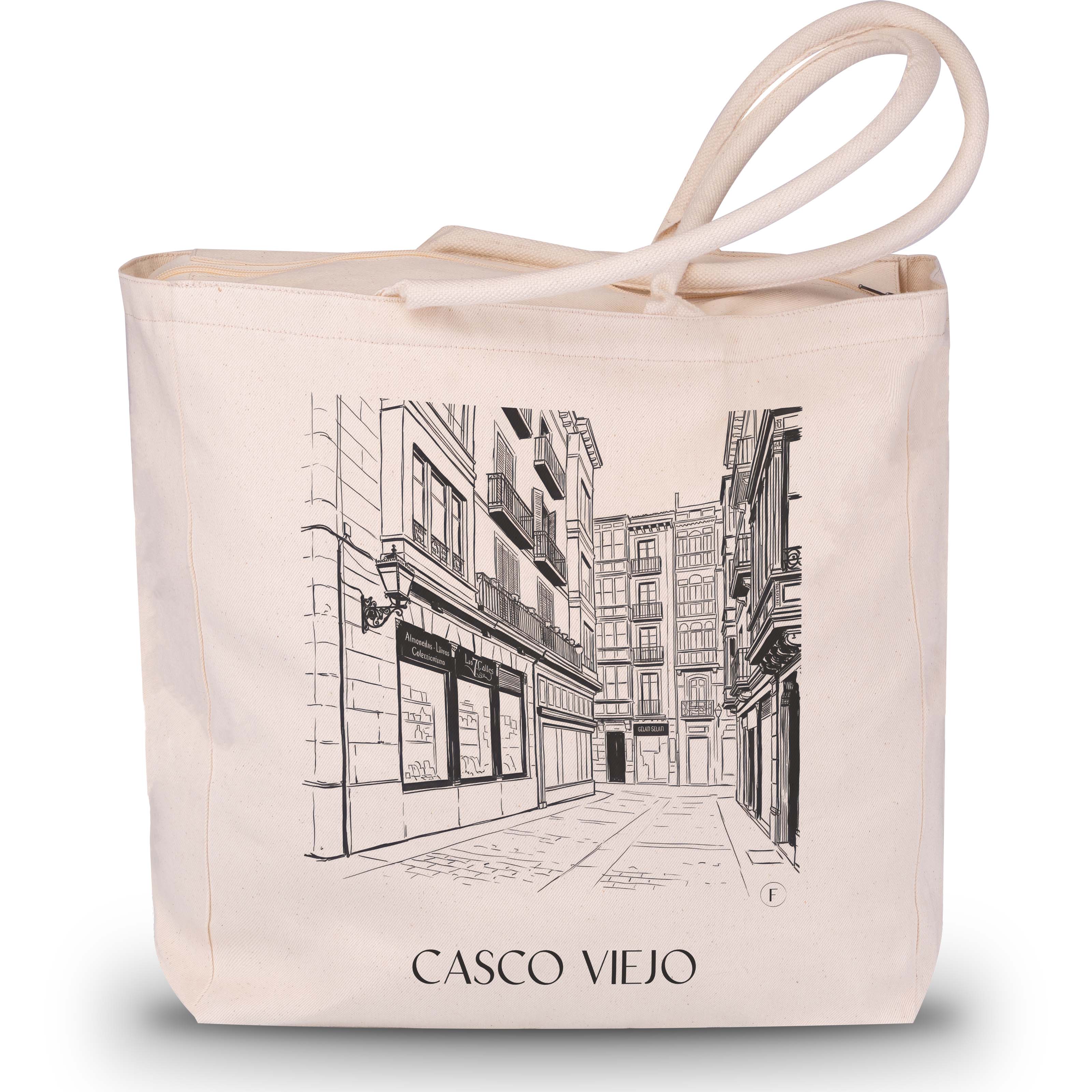 casco-viejo--bilbao-spanien-einkaufstasche-skizze