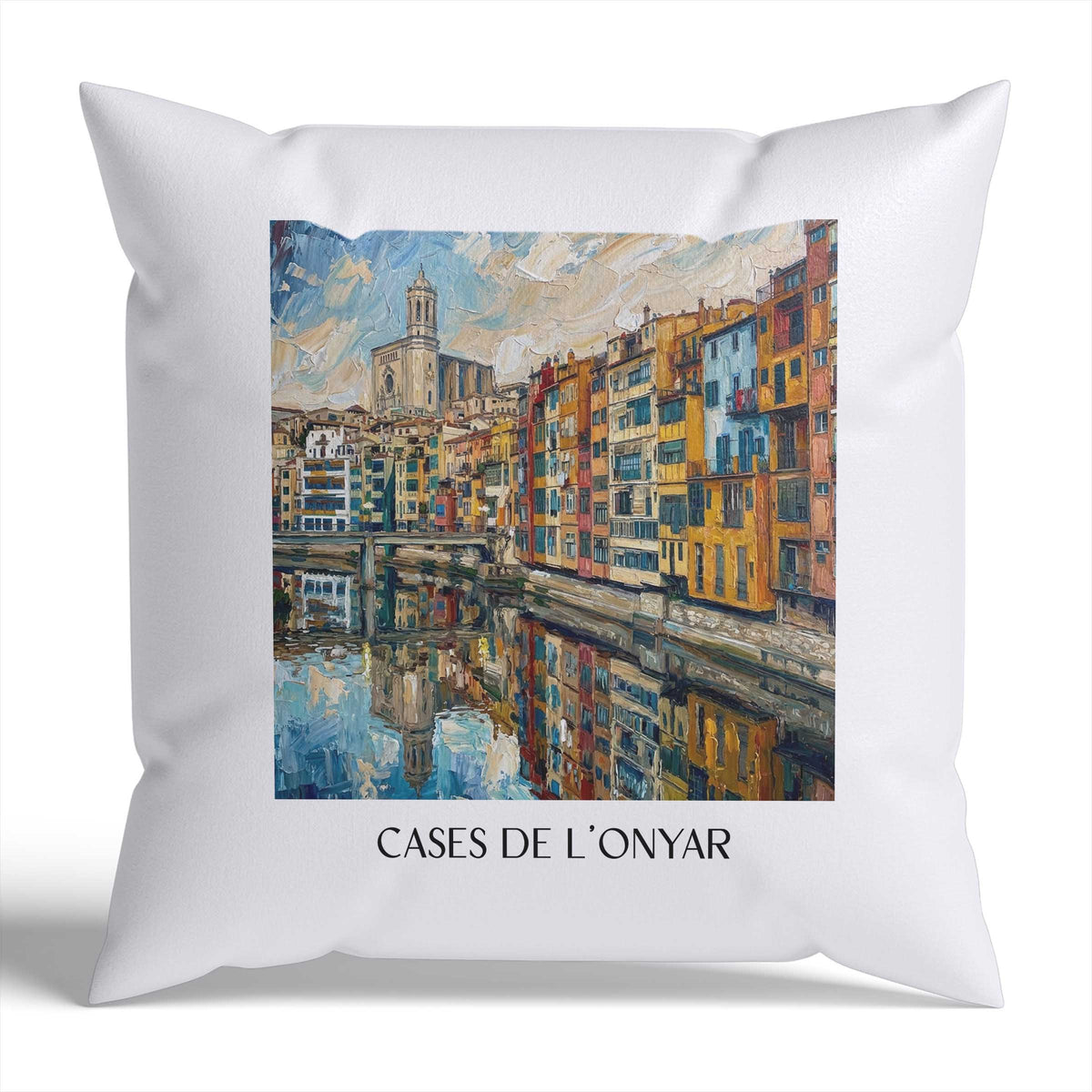 cases-de-l'onyar-girona-spanien-kissenbezug-oil-painting-oelgemaelde